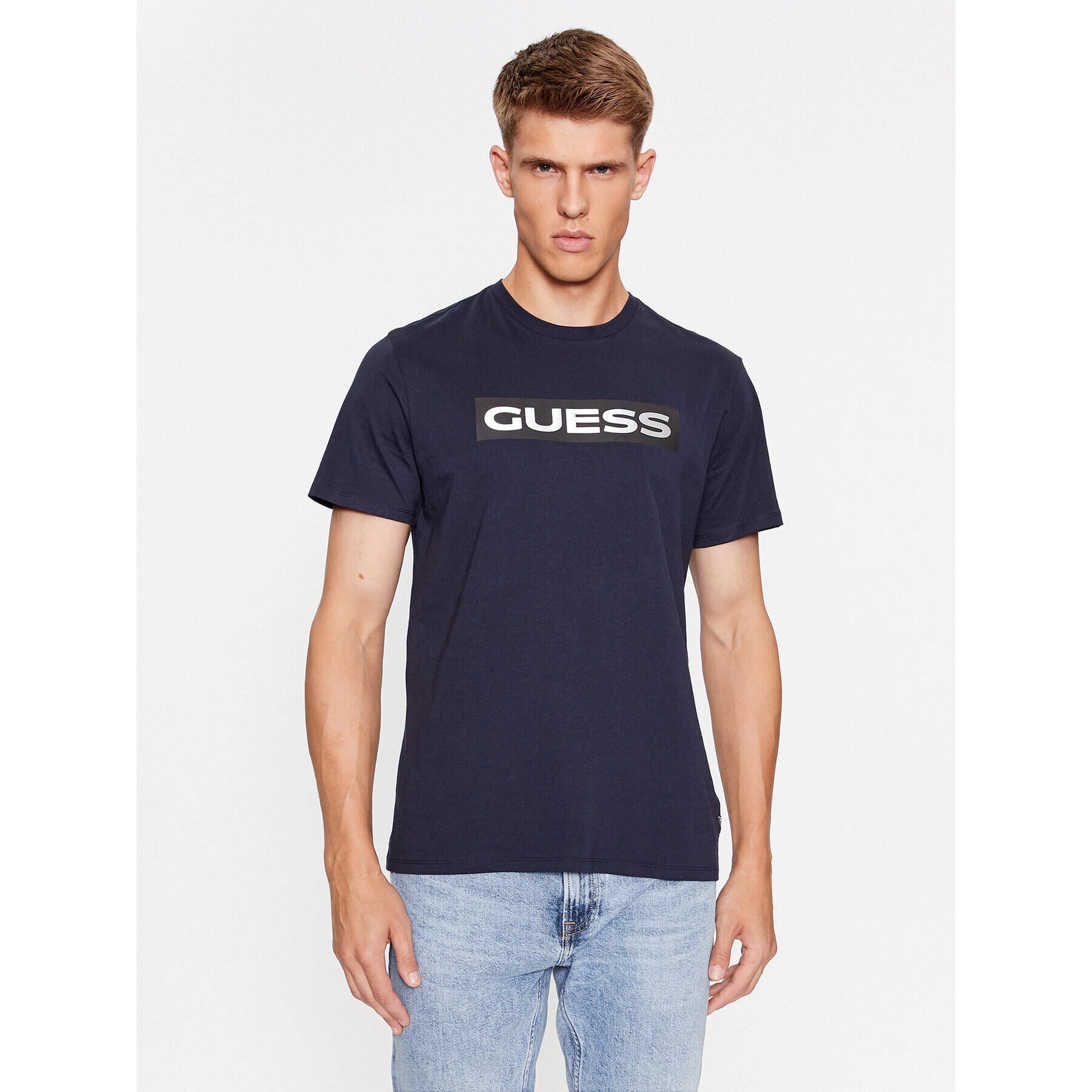 Guess Тишърт M3BI80 K9RM1 Син Regular Fit - Pepit.bg