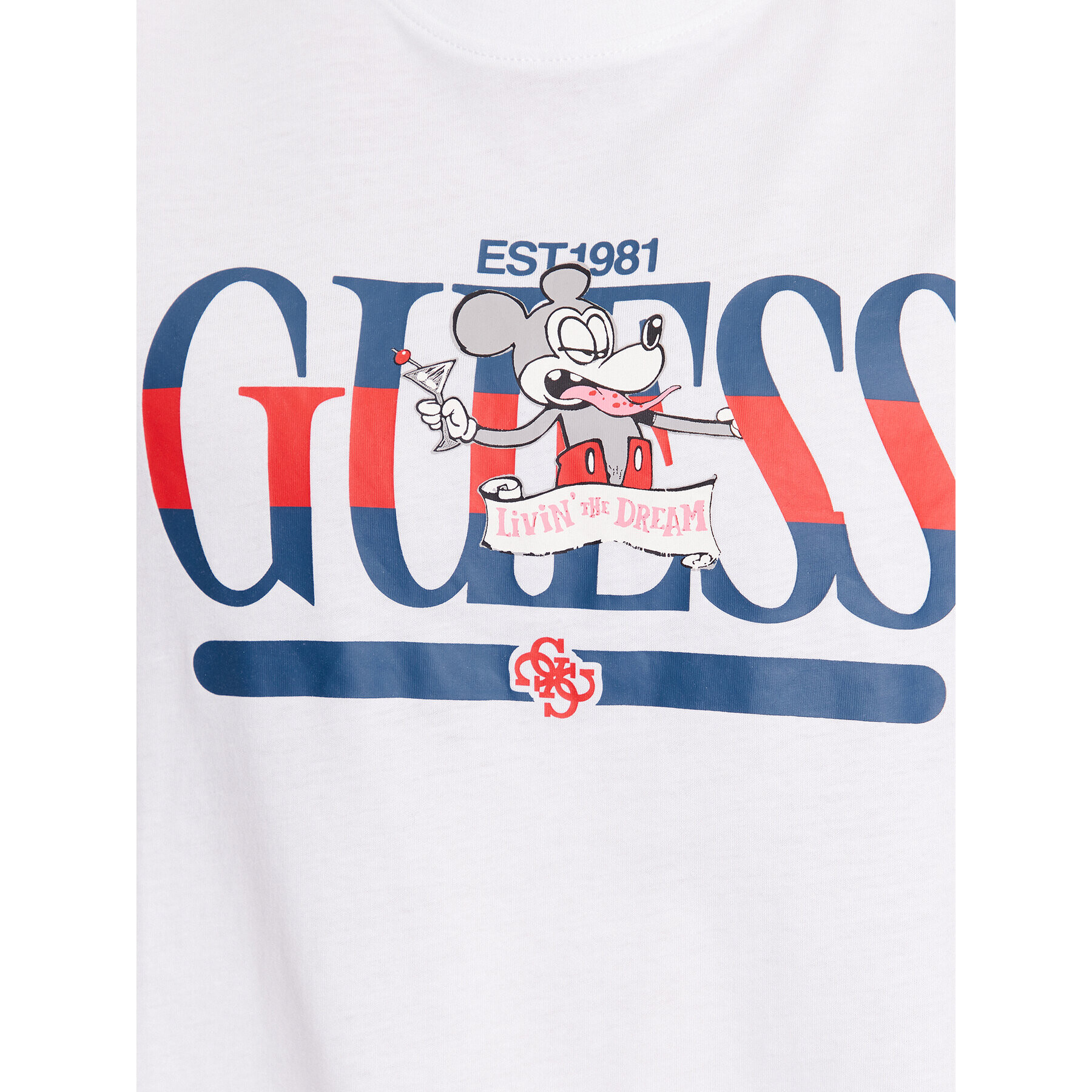 Guess Тишърт M3BI85 K9RM1 Бял Regular Fit - Pepit.bg