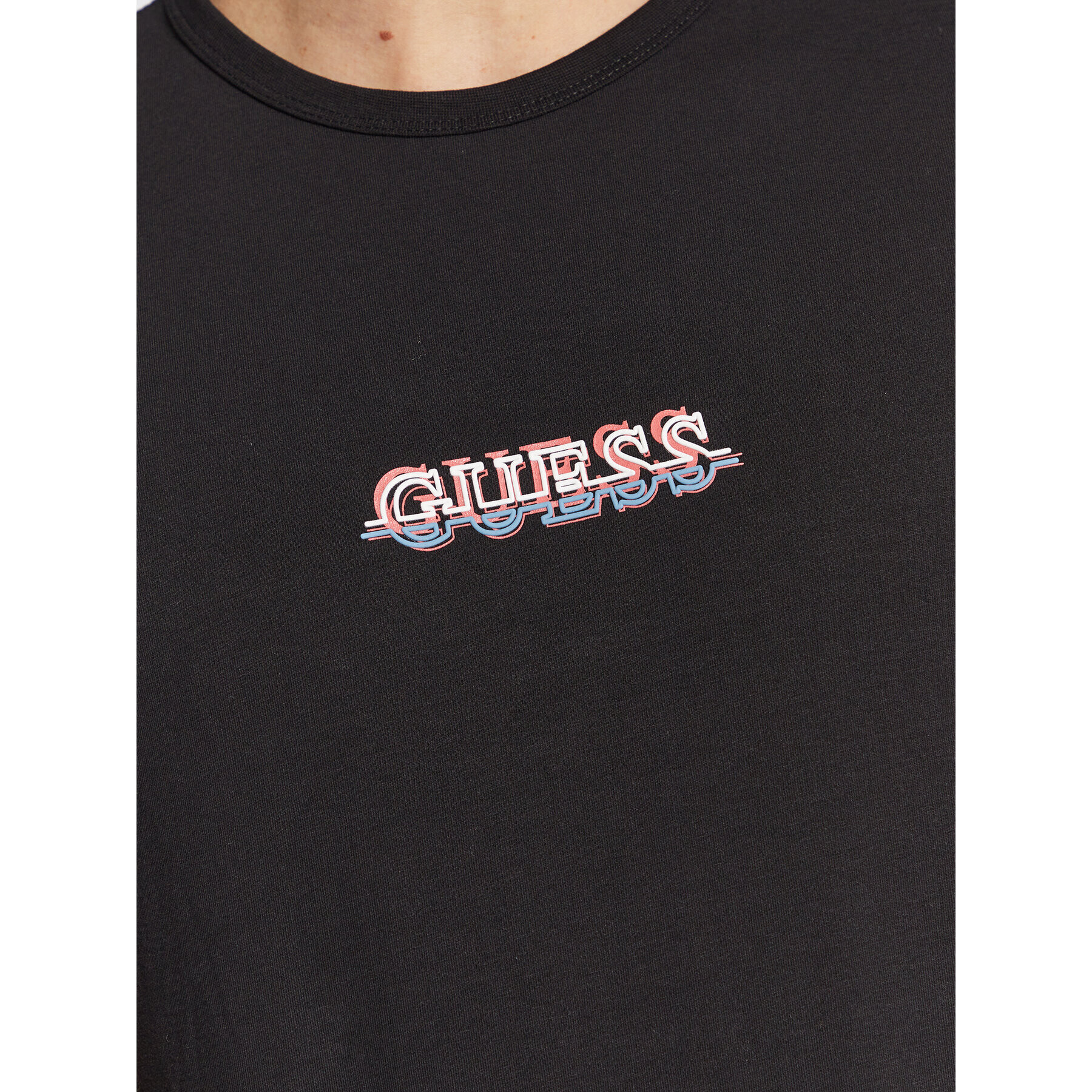 Guess Тишърт M3RI11 J1314 Черен Slim Fit - Pepit.bg