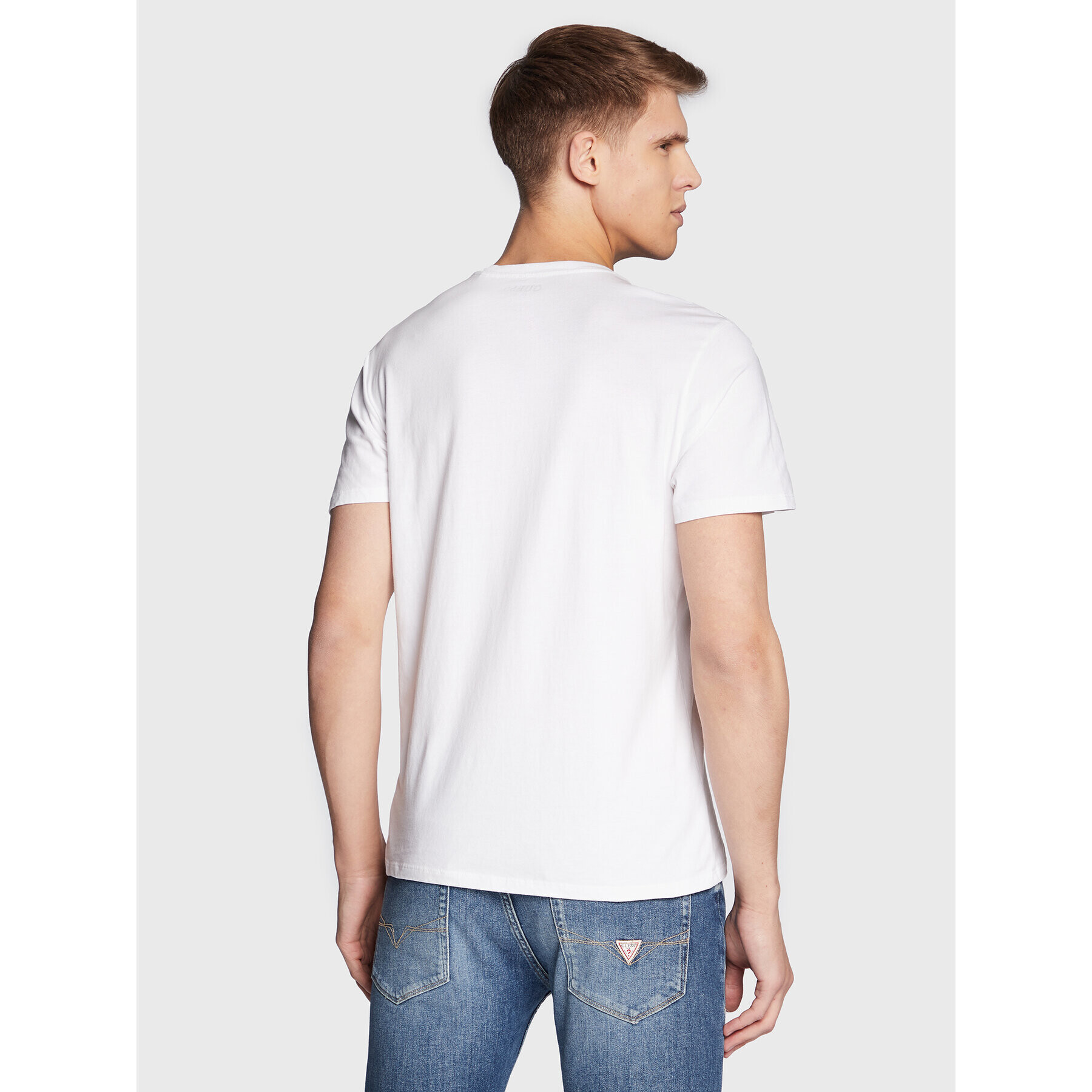 Guess Тишърт M3RI52 KBDK0 Бял Slim Fit - Pepit.bg