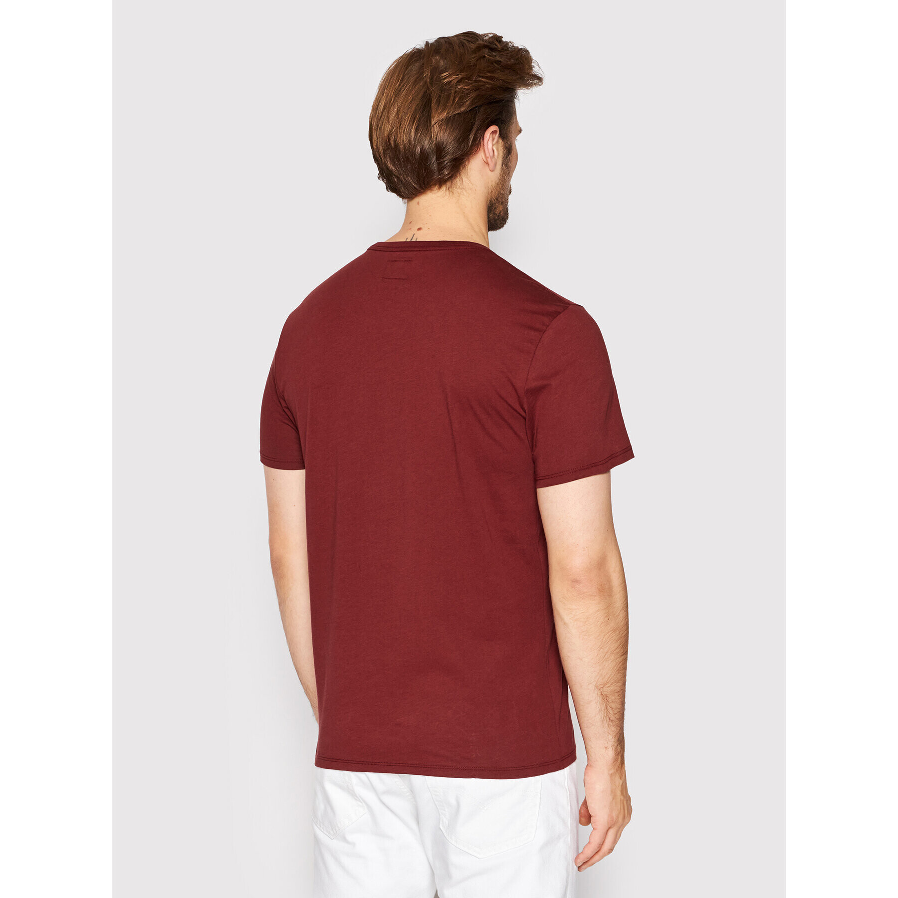 Guess Тишърт M82P64 R7HD0 Бордо Regular Fit - Pepit.bg