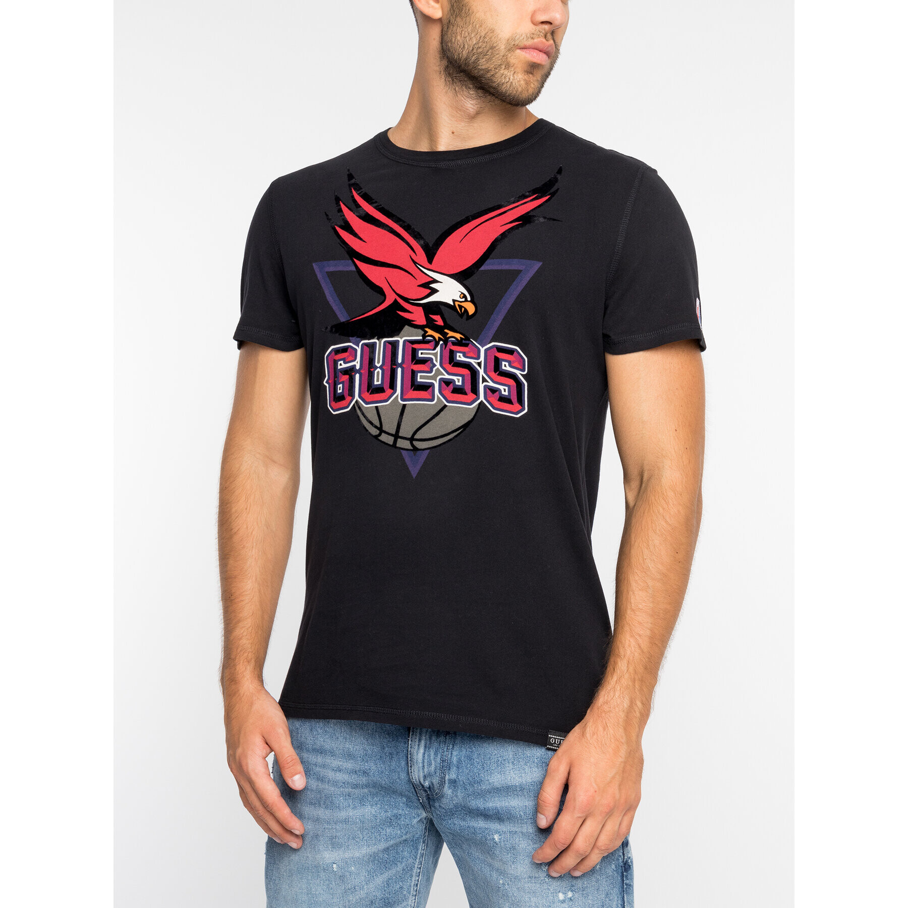 Guess Тишърт M93I43 I3Z00 Черен Slim Fit - Pepit.bg