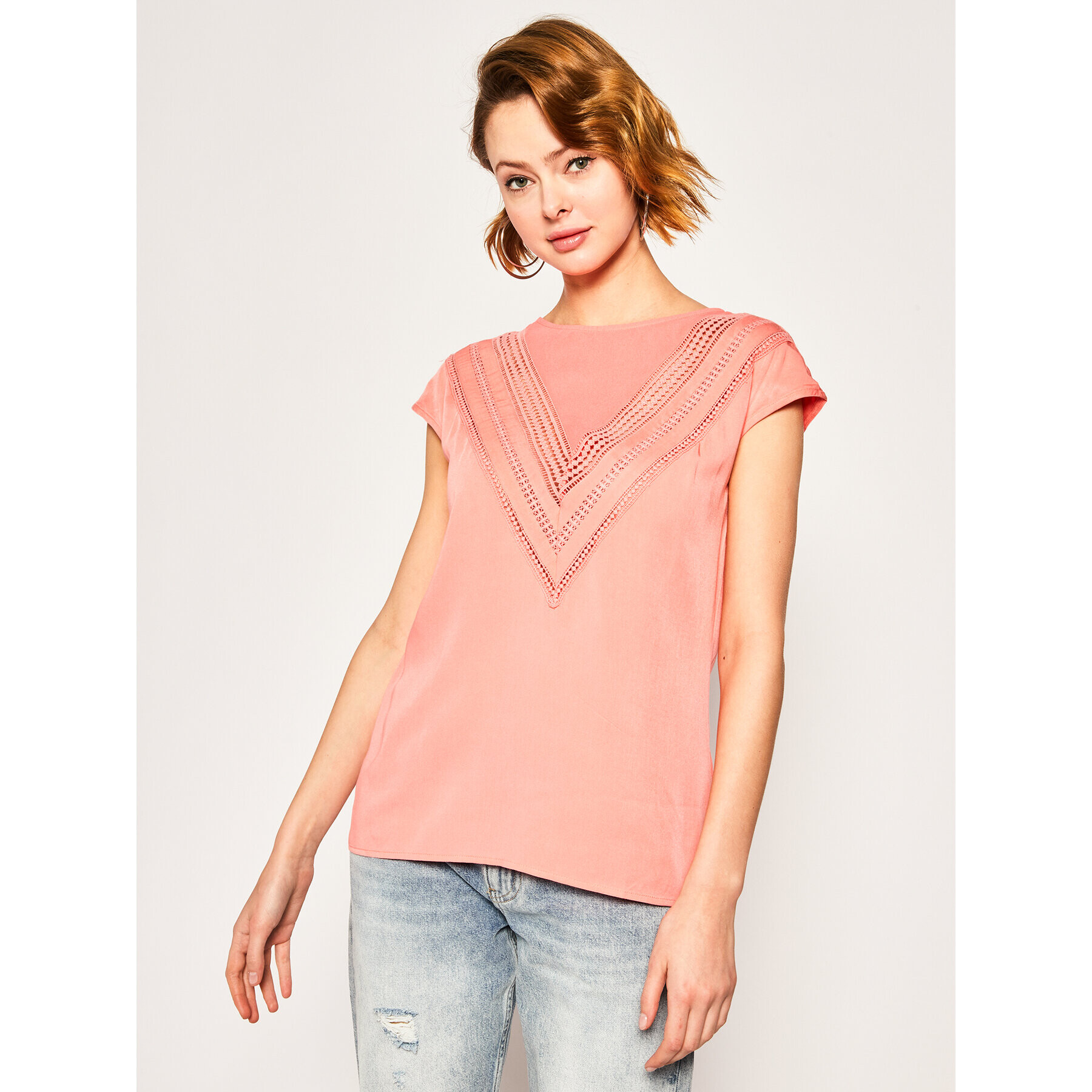 Guess Тишърт Malika W0GH85 WC9Z0 Оранжев Regular Fit - Pepit.bg