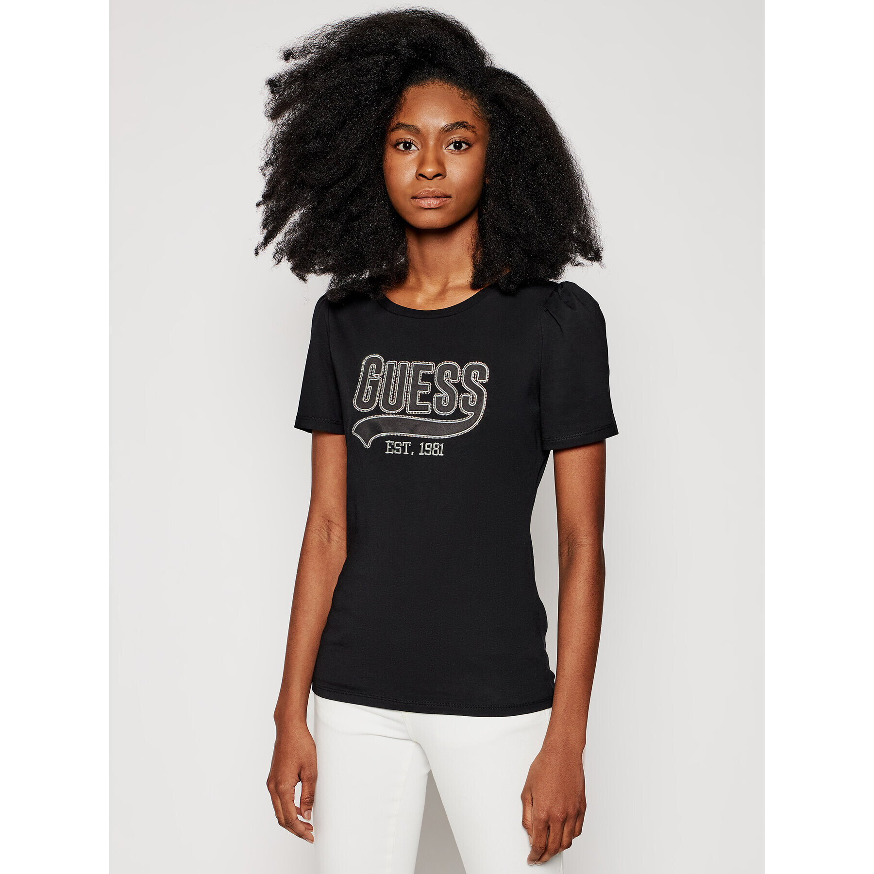 Guess Тишърт Marisol W1GI0H K46D0 Черен Regular Fit - Pepit.bg