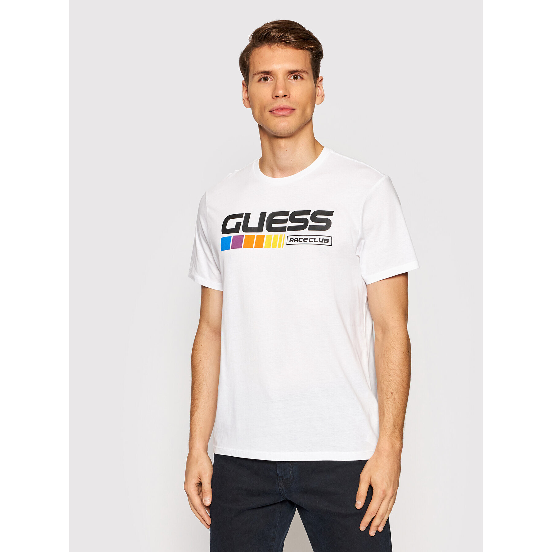 Guess Тишърт MBBI41 KARC1 Бял Regular Fit - Pepit.bg