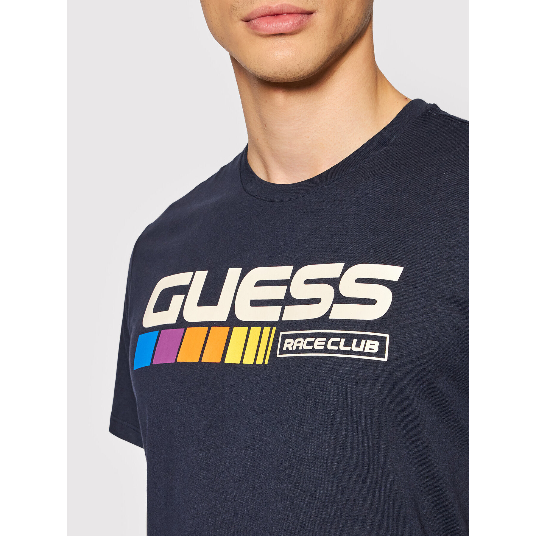 Guess Тишърт MBBI41 KARC1 Тъмносин Regular Fit - Pepit.bg