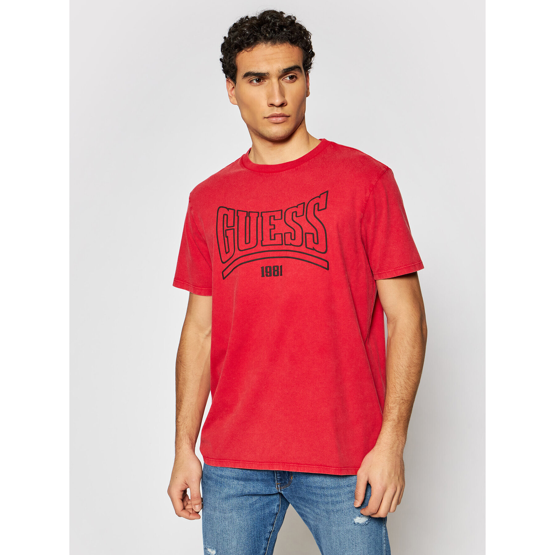 Guess Тишърт MBGI31 R9RM3 Червен Regular Fit - Pepit.bg