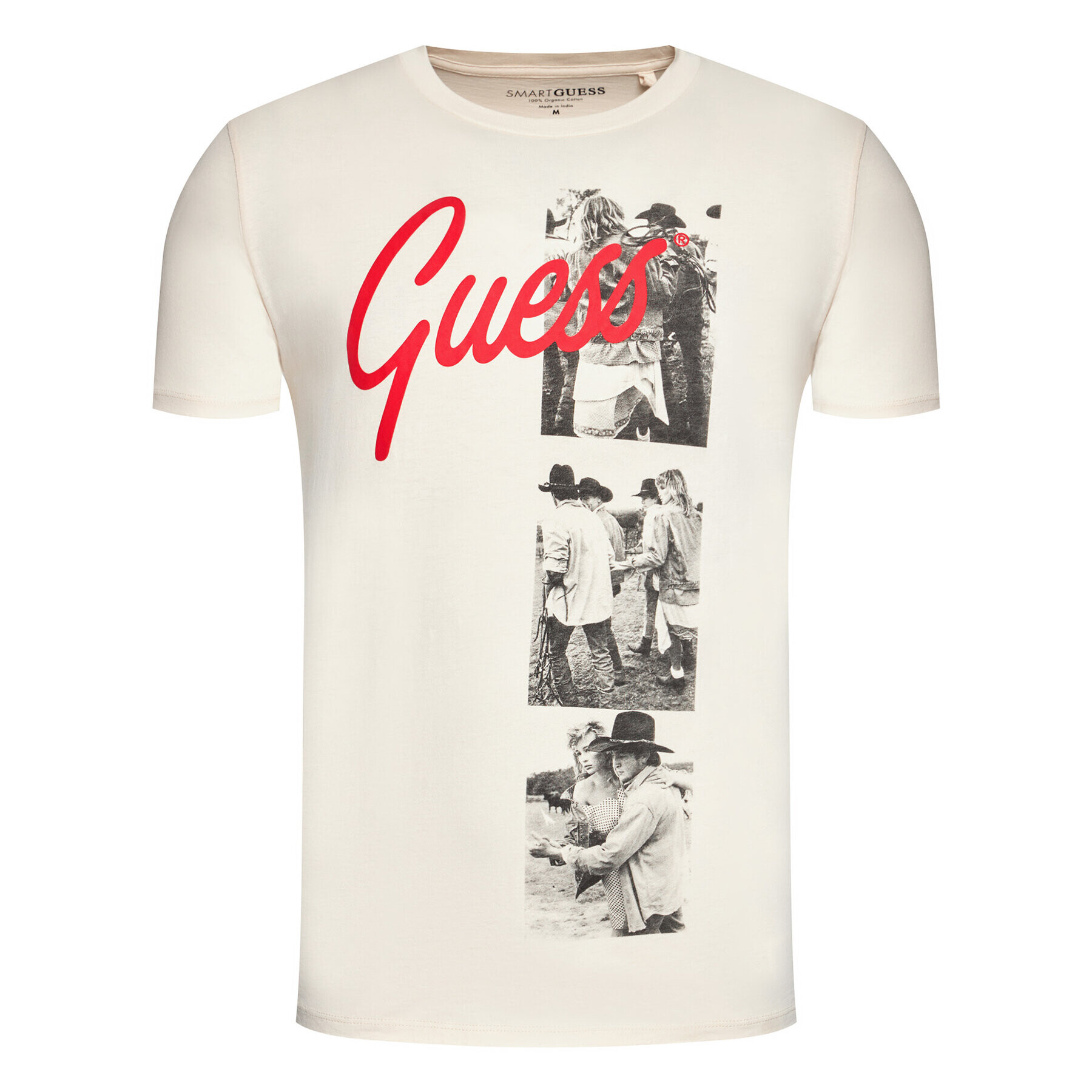 Guess Тишърт MBGI31 R9RM4 Бежов Regular Fit - Pepit.bg