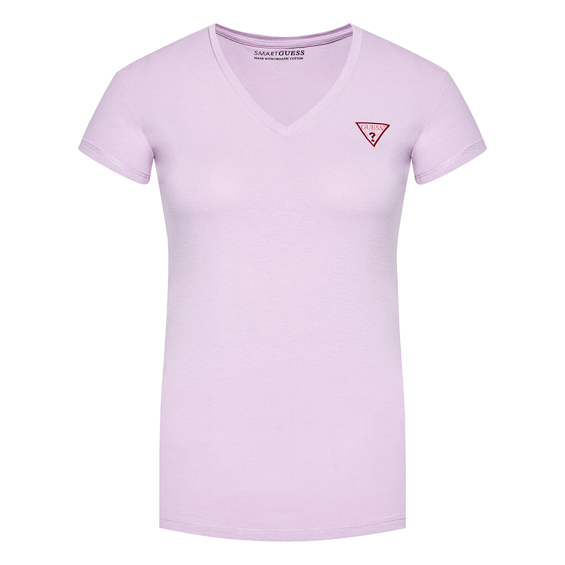 Guess Тишърт Mini Triangle W1GI17 J1311 Виолетов Slim Fit - Pepit.bg