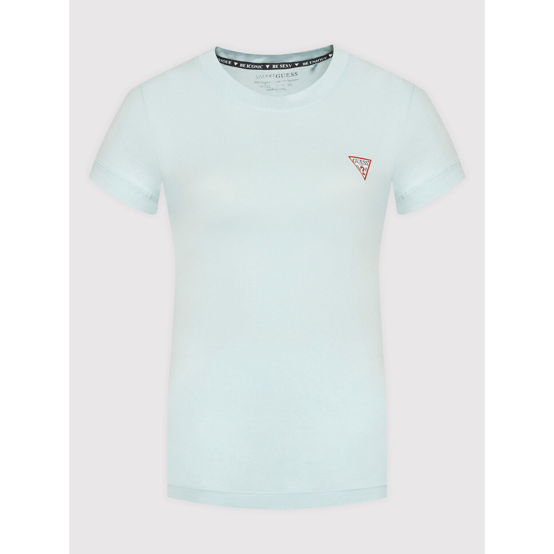 Guess Тишърт Mini Triangle W1YI0Z J1311 Син Slim Fit - Pepit.bg