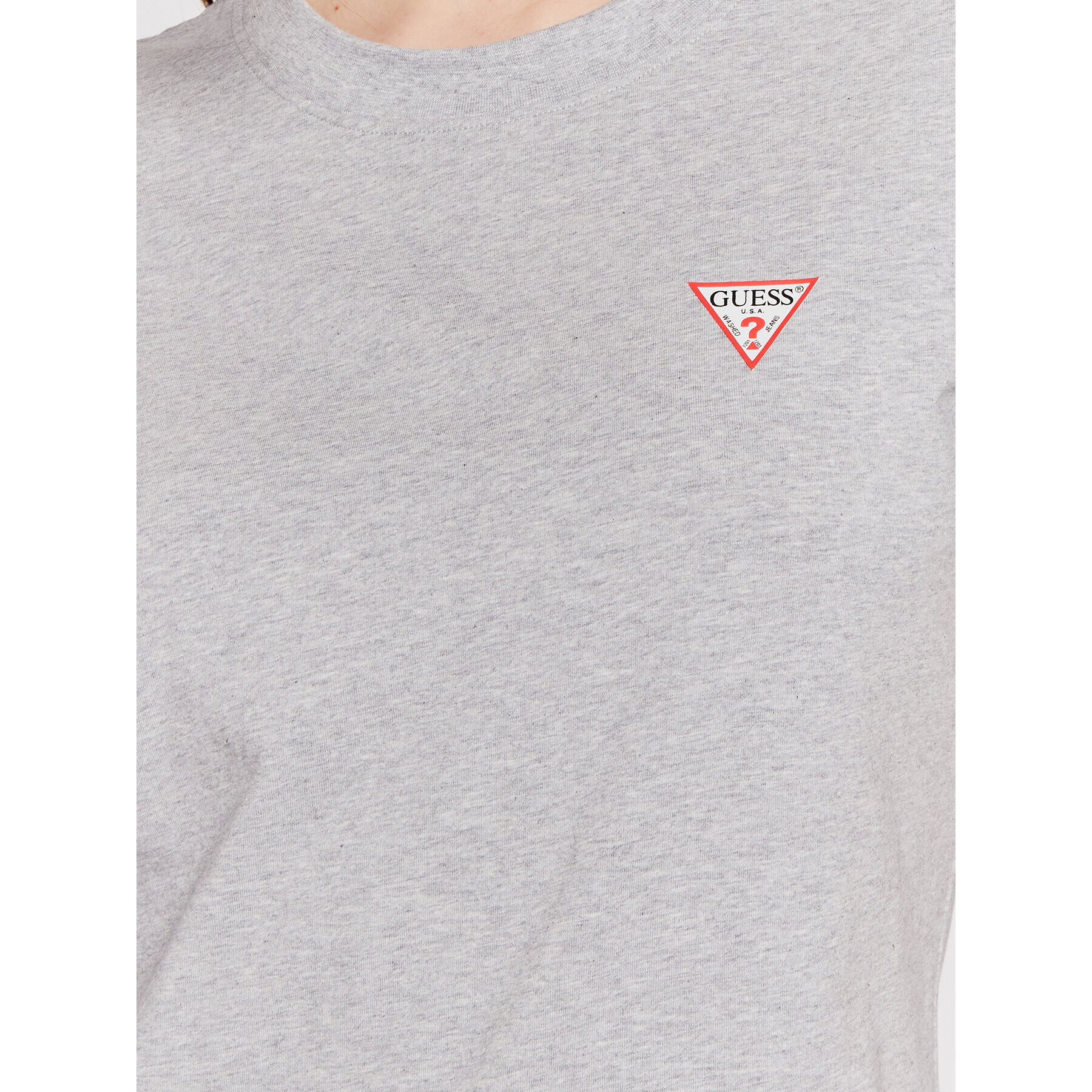 Guess Тишърт Mini Triangle W1YI0Z J1311 Сив Slim Fit - Pepit.bg