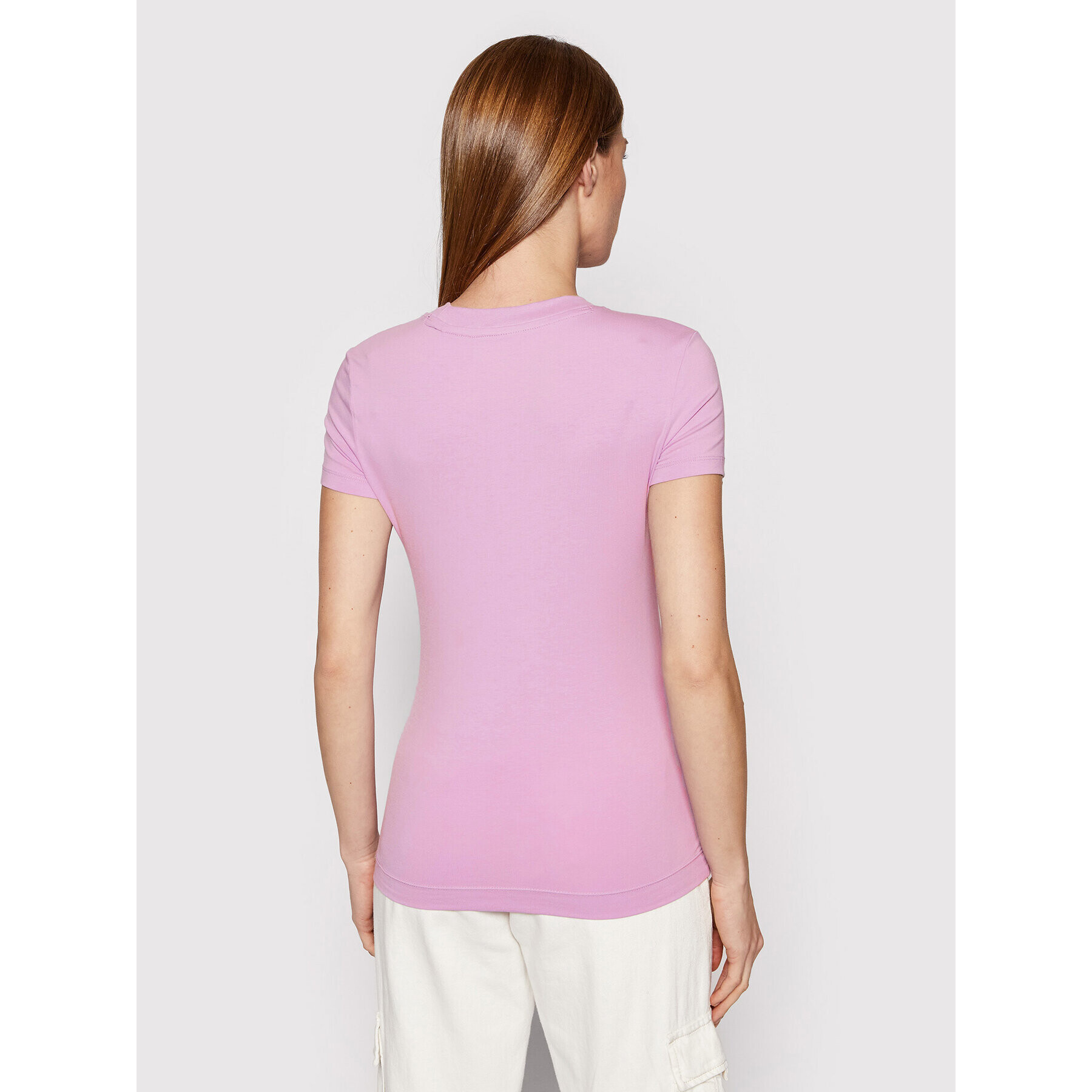 Guess Тишърт Mini Triangle W1YI0Z J1311 Виолетов Slim Fit - Pepit.bg
