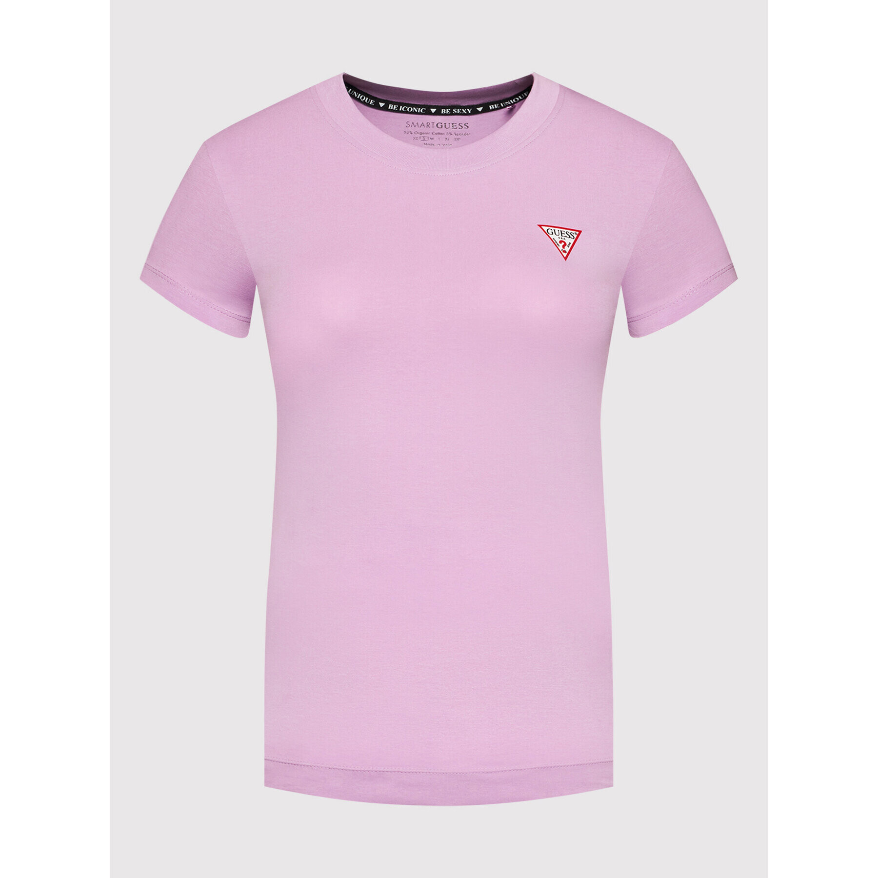 Guess Тишърт Mini Triangle W1YI0Z J1311 Виолетов Slim Fit - Pepit.bg