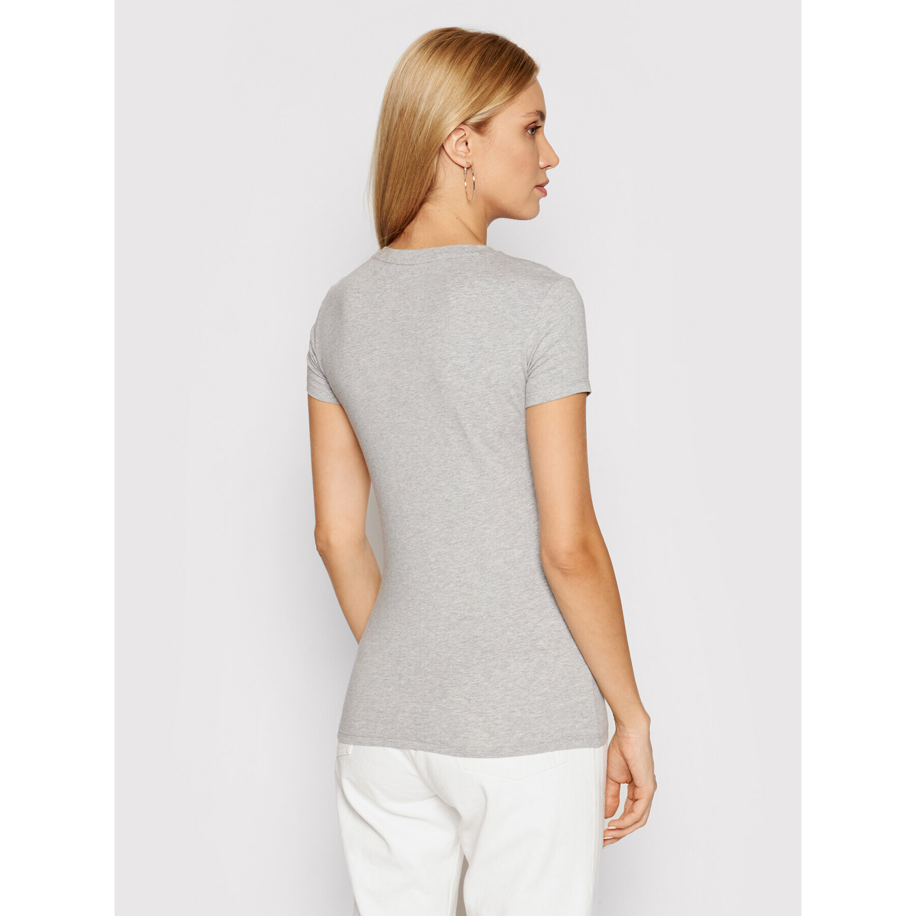 Guess Тишърт Mini Triangle W1YI1A J1311 Сив Slim Fit - Pepit.bg