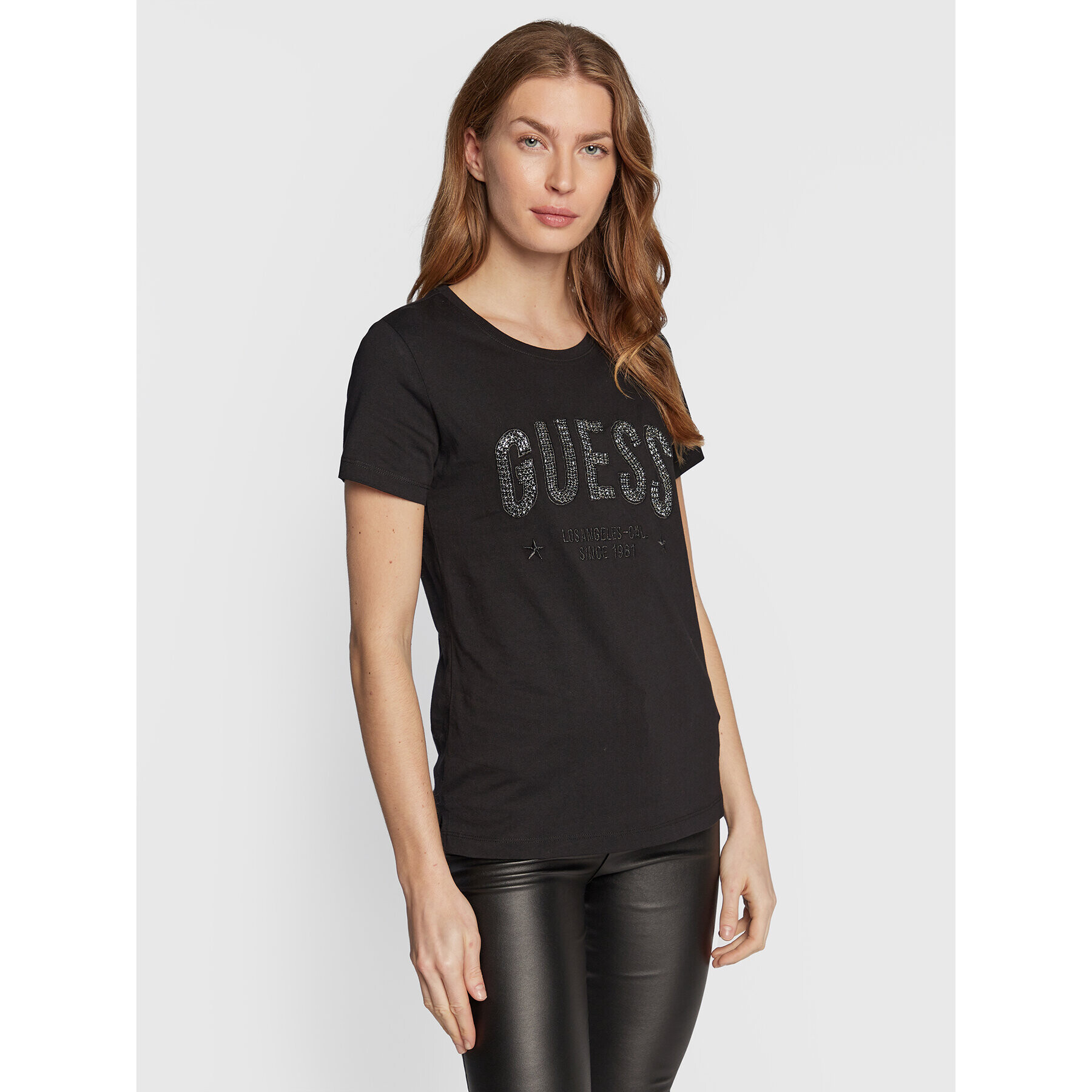 Guess Тишърт Mirela W2BI16 I3Z13 Черен Regular Fit - Pepit.bg