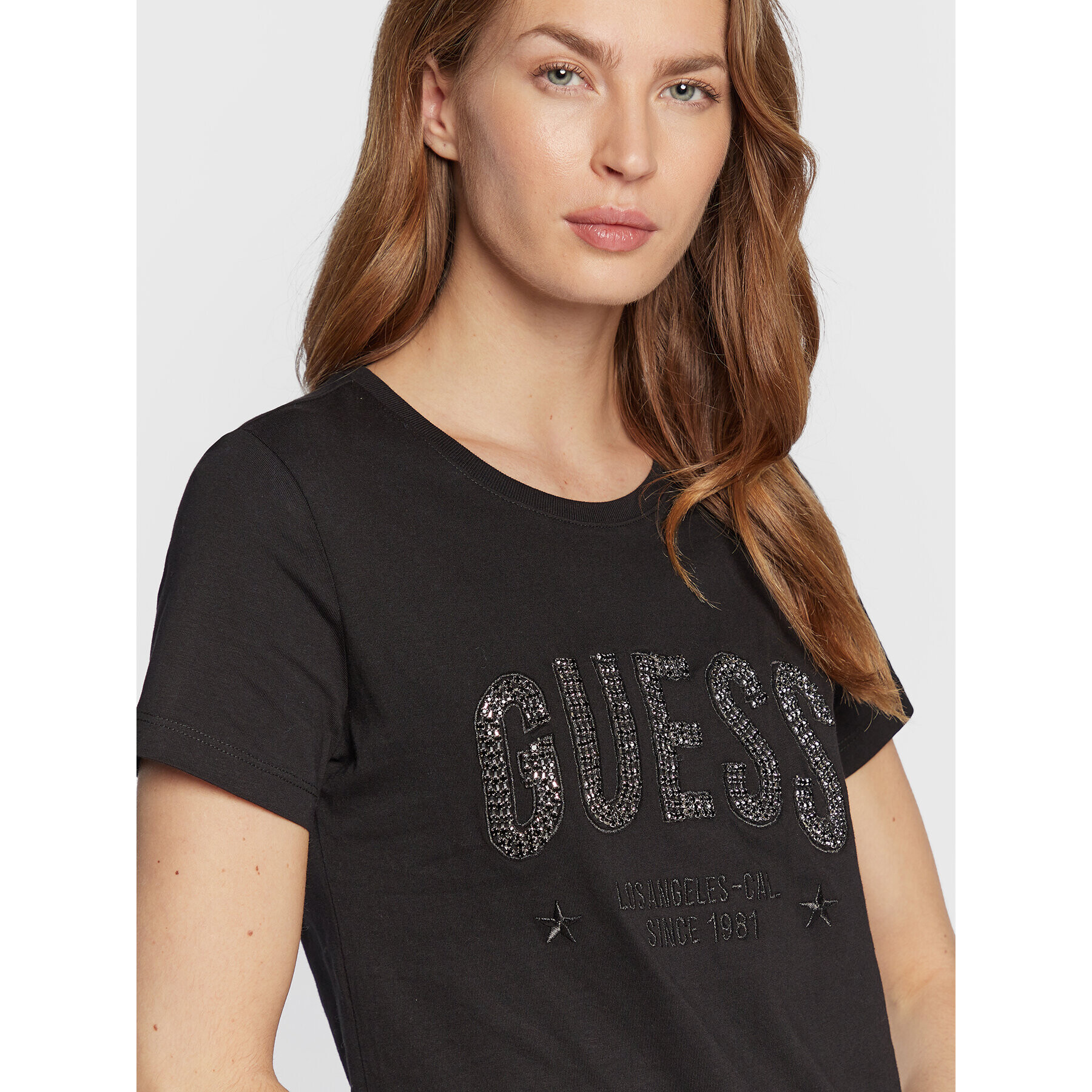 Guess Тишърт Mirela W2BI16 I3Z13 Черен Regular Fit - Pepit.bg