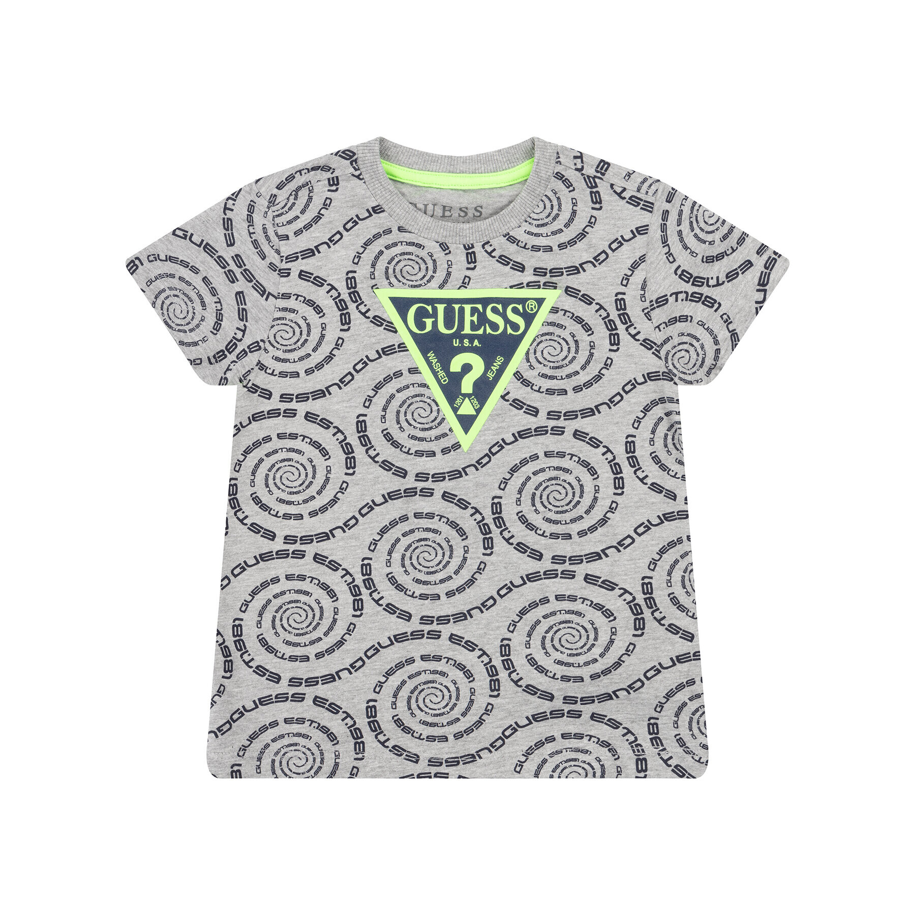 Guess Тишърт N02I06 K5M20 Сив Regular Fit - Pepit.bg