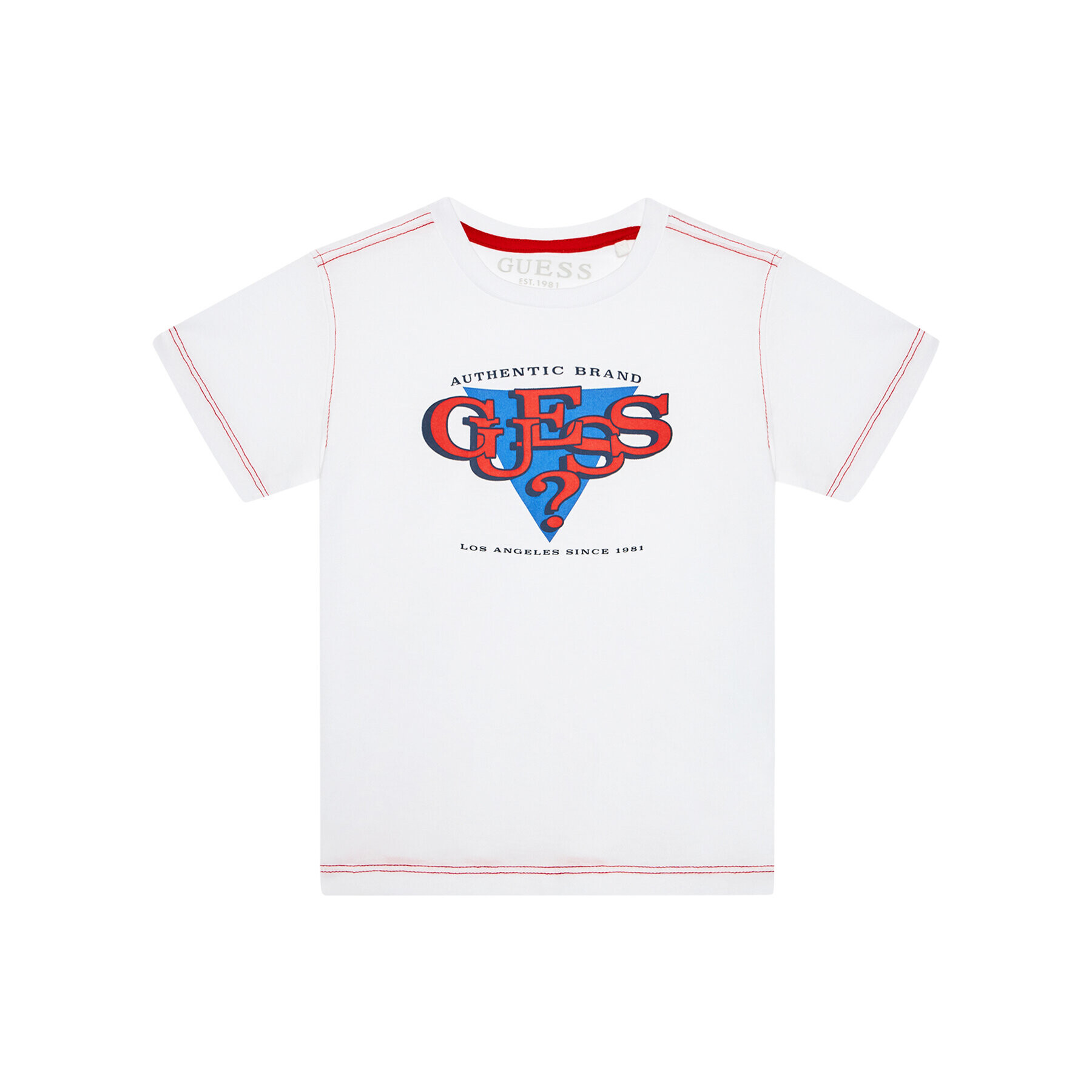 Guess Тишърт N1YI01 K8HM0 Бял Regular Fit - Pepit.bg
