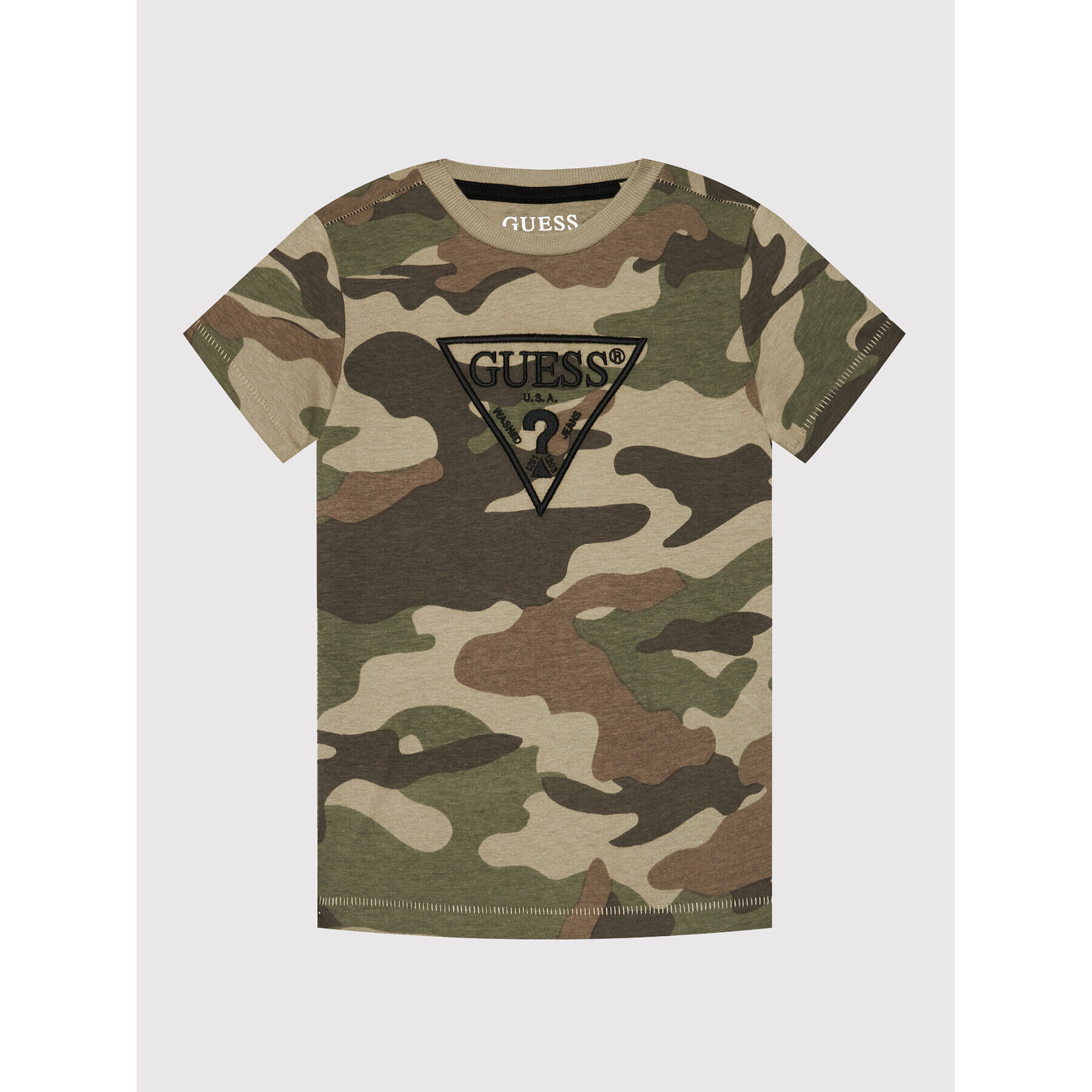 Guess Тишърт N1YI07 K8HM0 Зелен Regular Fit - Pepit.bg