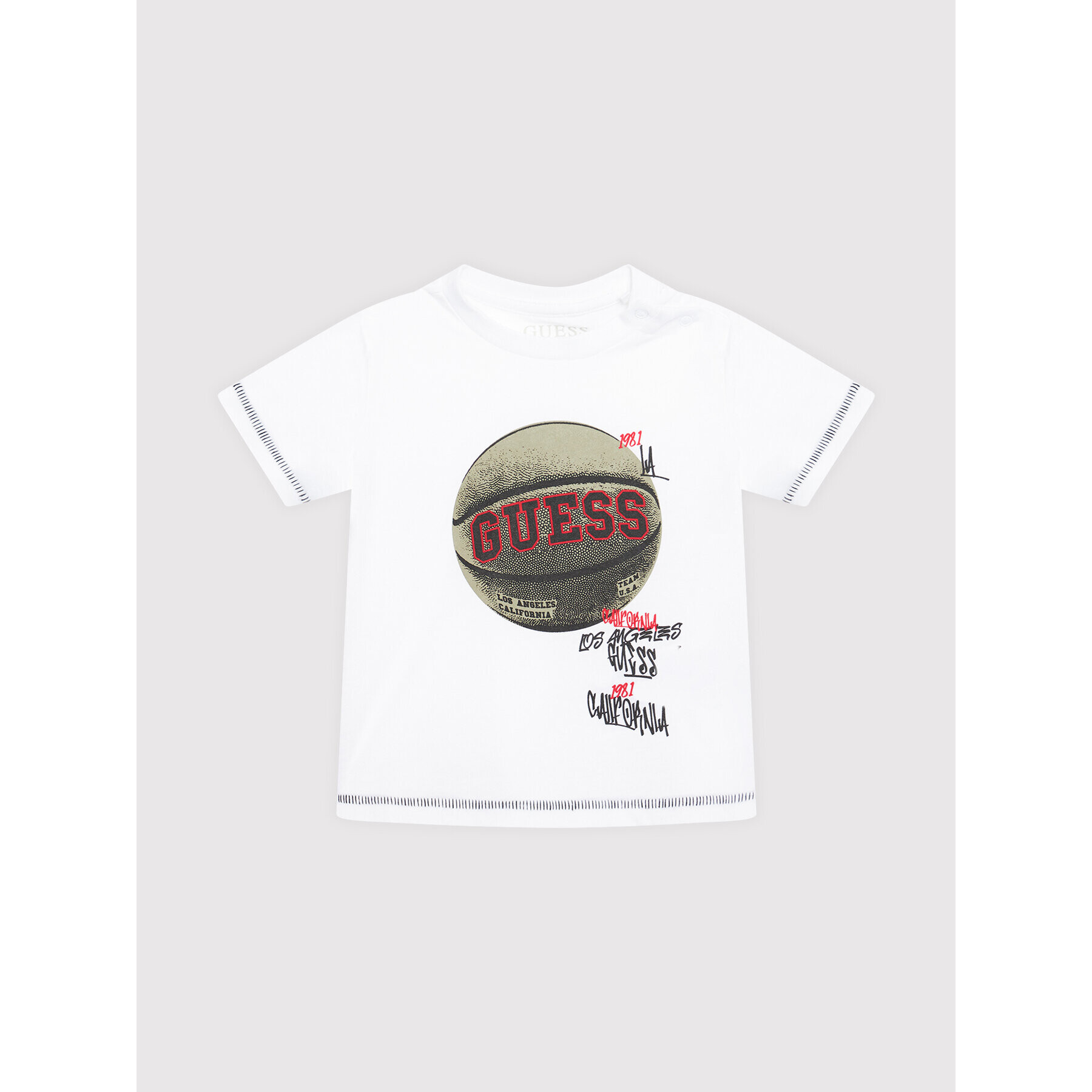 Guess Тишърт N1YI17 K8HM0 Бял Regular Fit - Pepit.bg