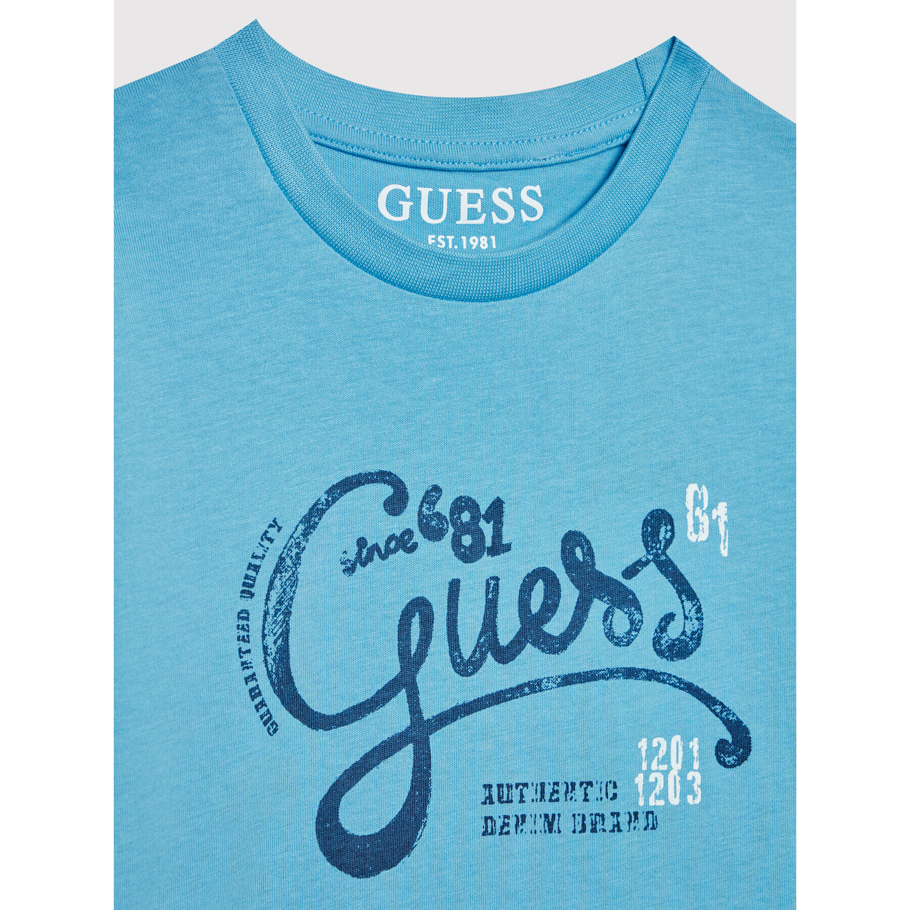 Guess Тишърт N2GI00 K8HM3 Син Regular Fit - Pepit.bg