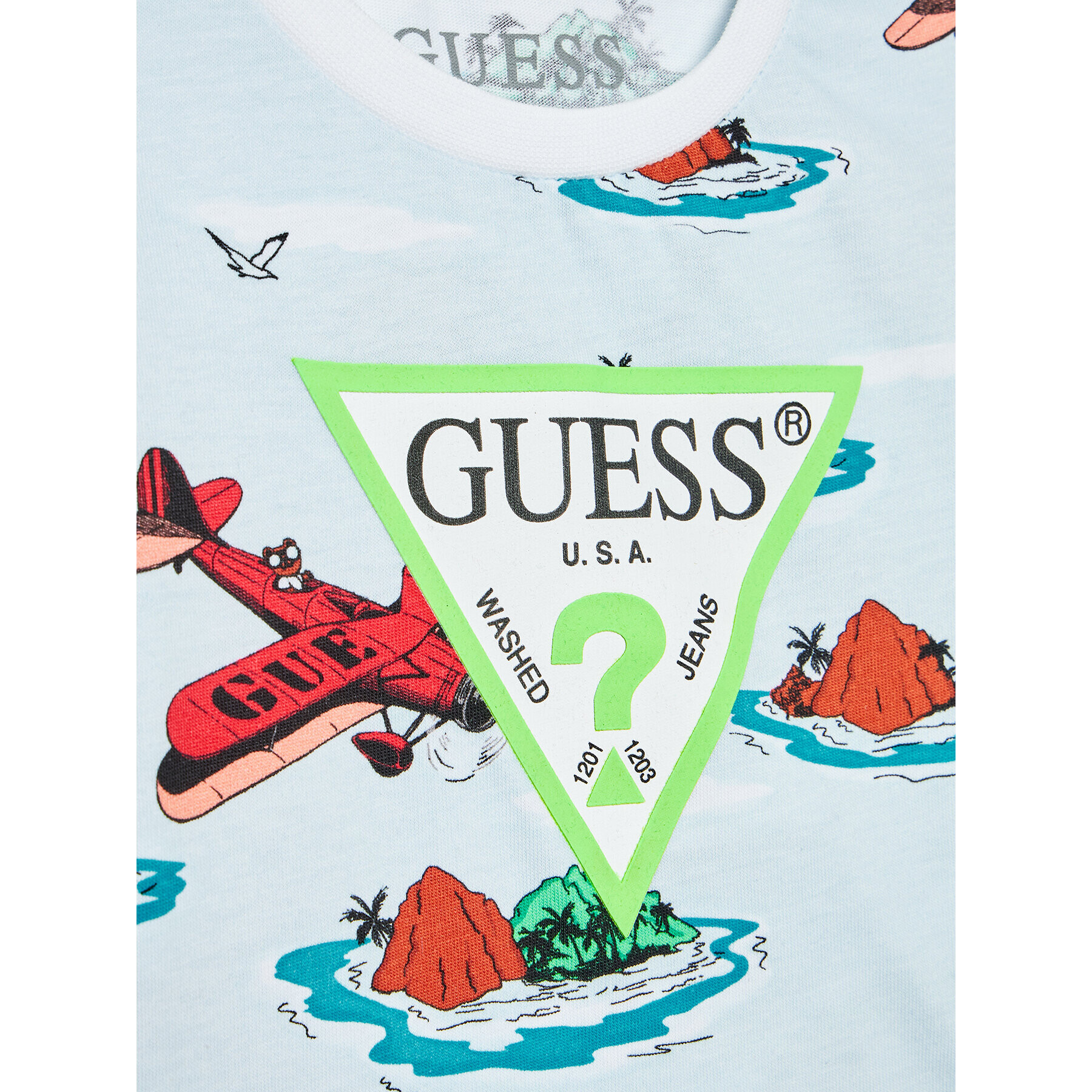 Guess Тишърт N2GI06 K8HM3 Син Regular Fit - Pepit.bg