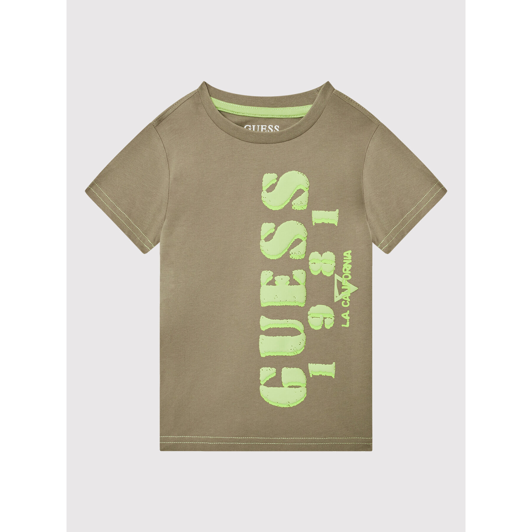 Guess Тишърт N2GI15 K8HM0 Зелен Regular Fit - Pepit.bg