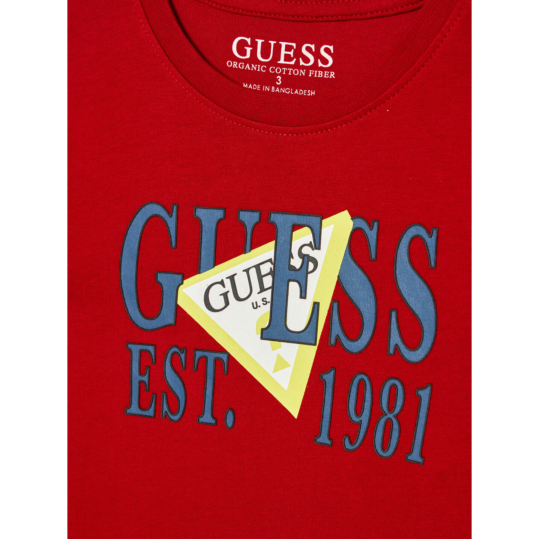 Guess Тишърт N2RI00 K8HM0 Червен Regular Fit - Pepit.bg