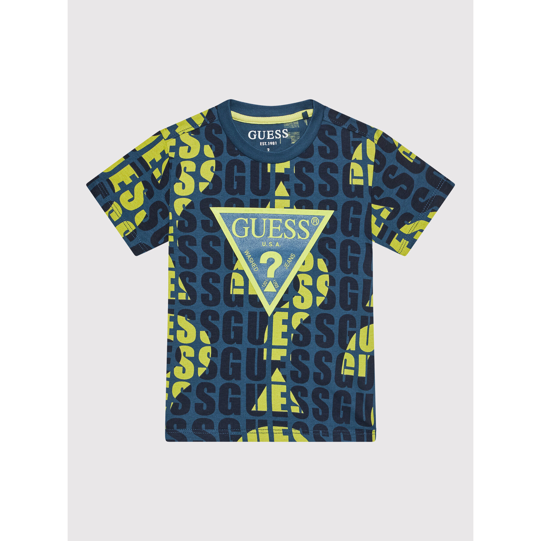 Guess Тишърт N2RI07 K8HM0 Тъмносин Regular Fit - Pepit.bg