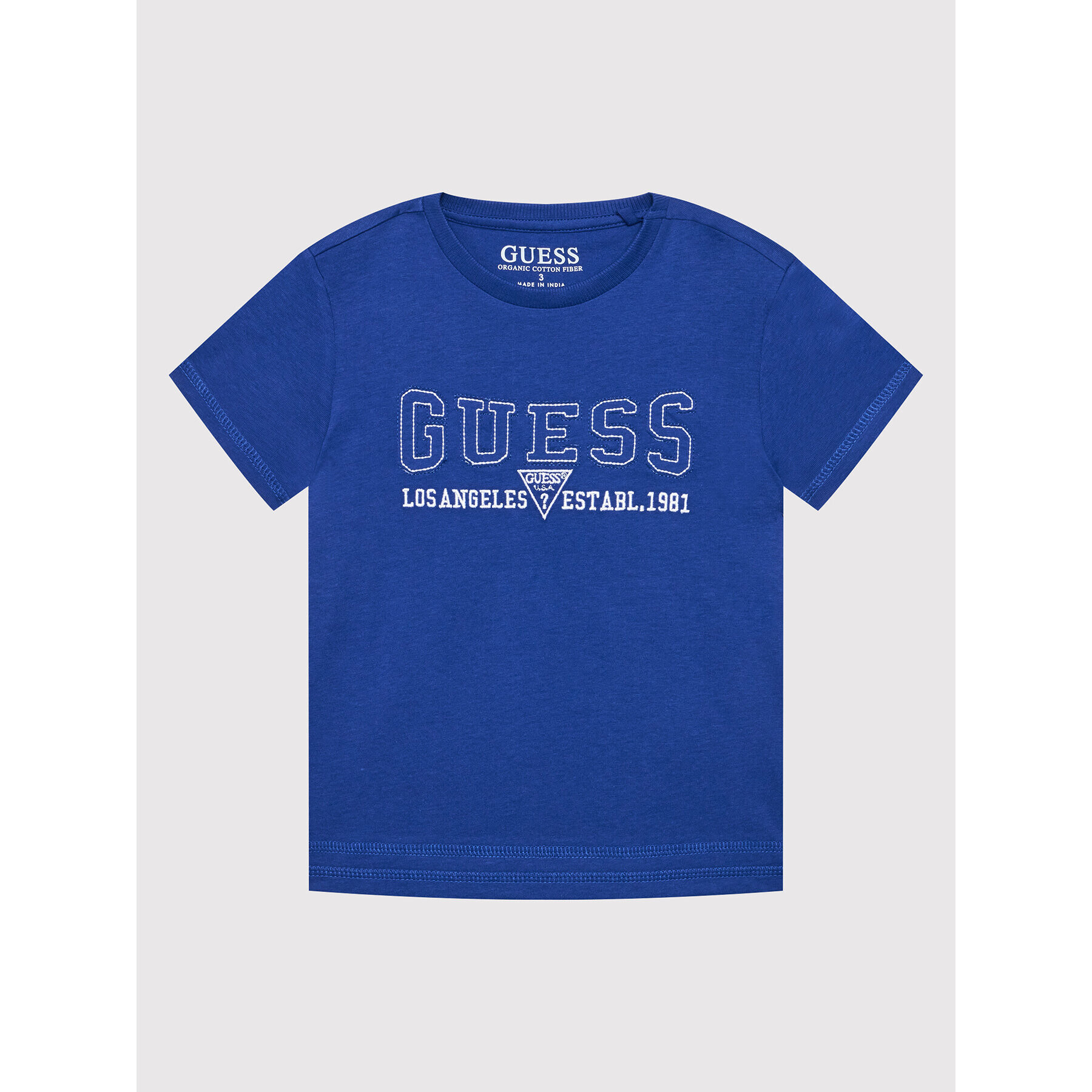Guess Тишърт N2RI12 K8HM0 Син Regular Fit - Pepit.bg