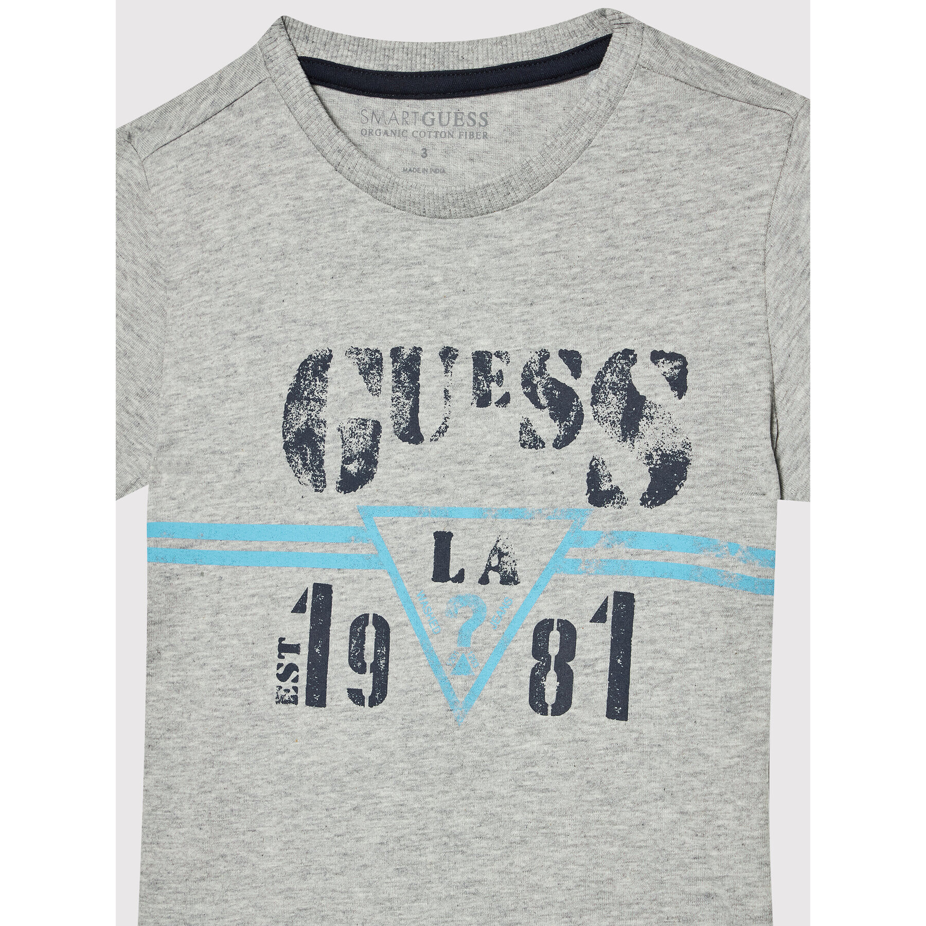 Guess Тишърт N2RI15 K8HM0 Сив Regular Fit - Pepit.bg