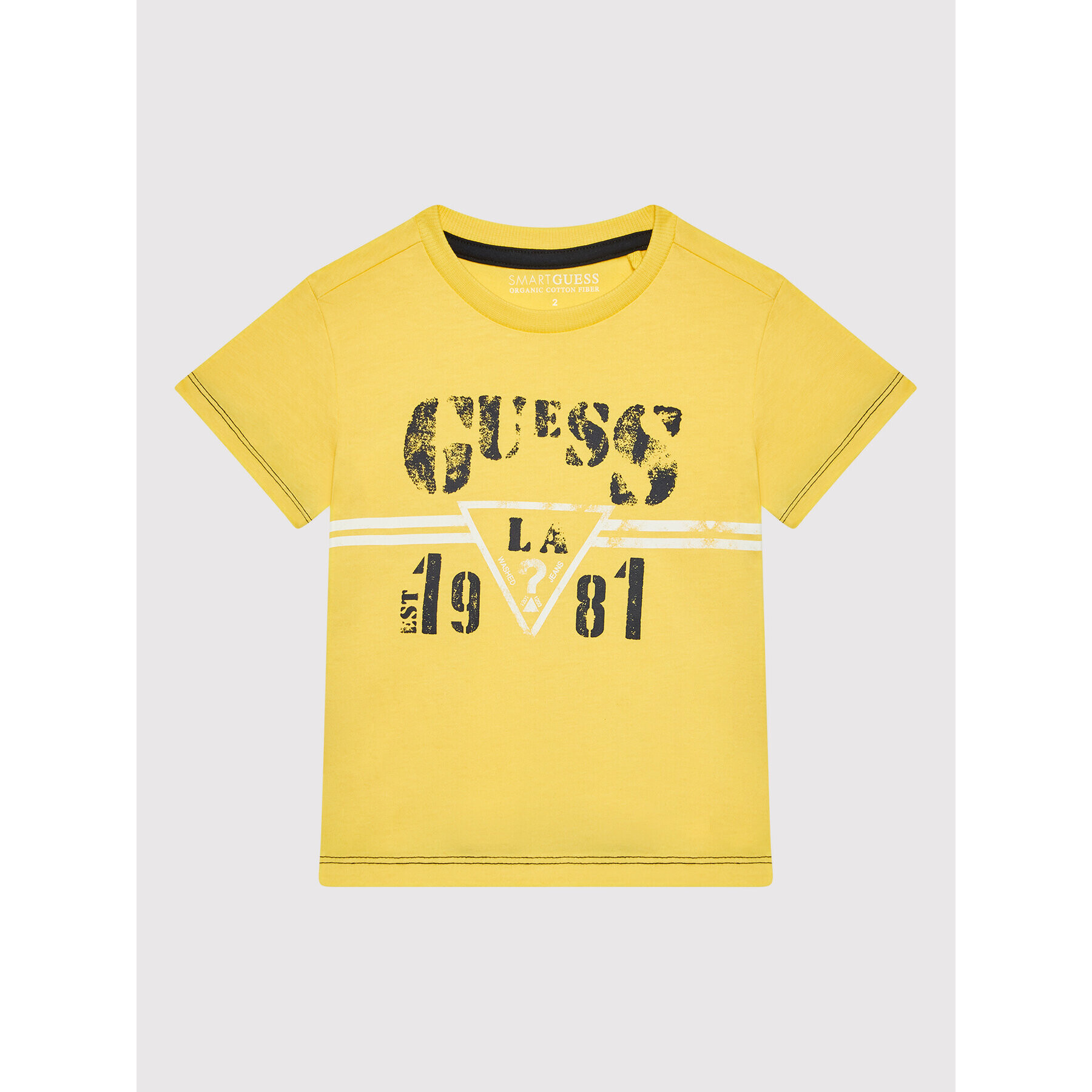 Guess Тишърт N2RI15 K8HM0 Жълт Regular Fit - Pepit.bg