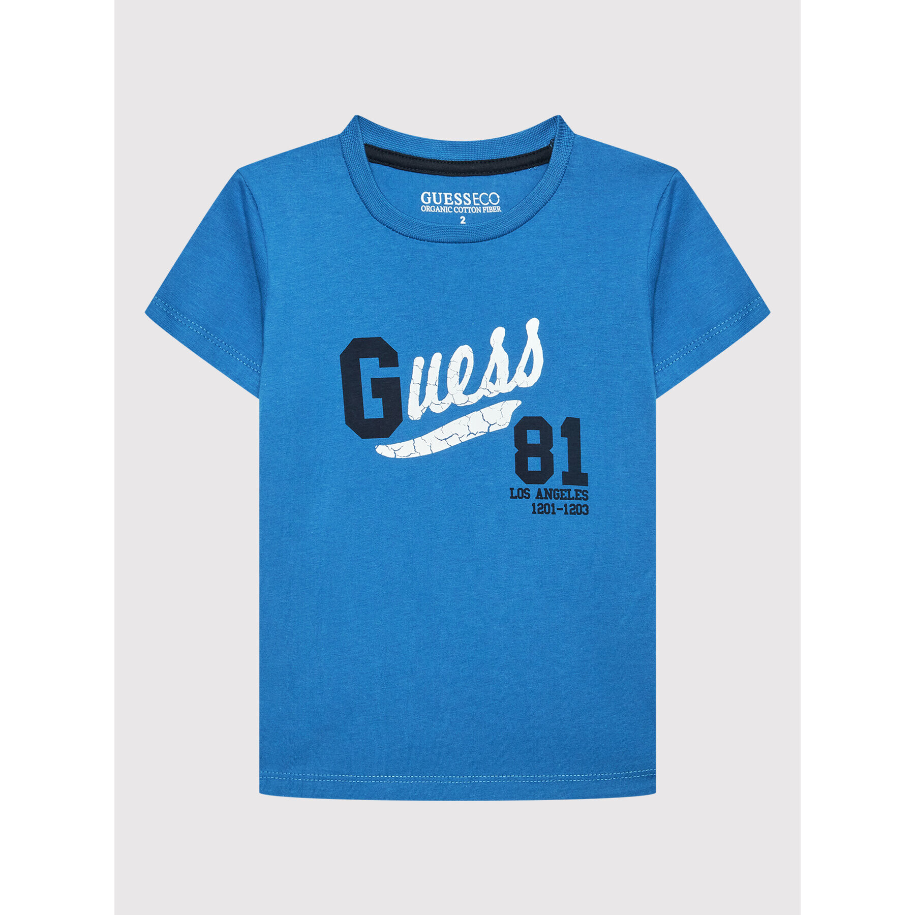 Guess Тишърт N2YI11 K8HM0 Син Regular Fit - Pepit.bg