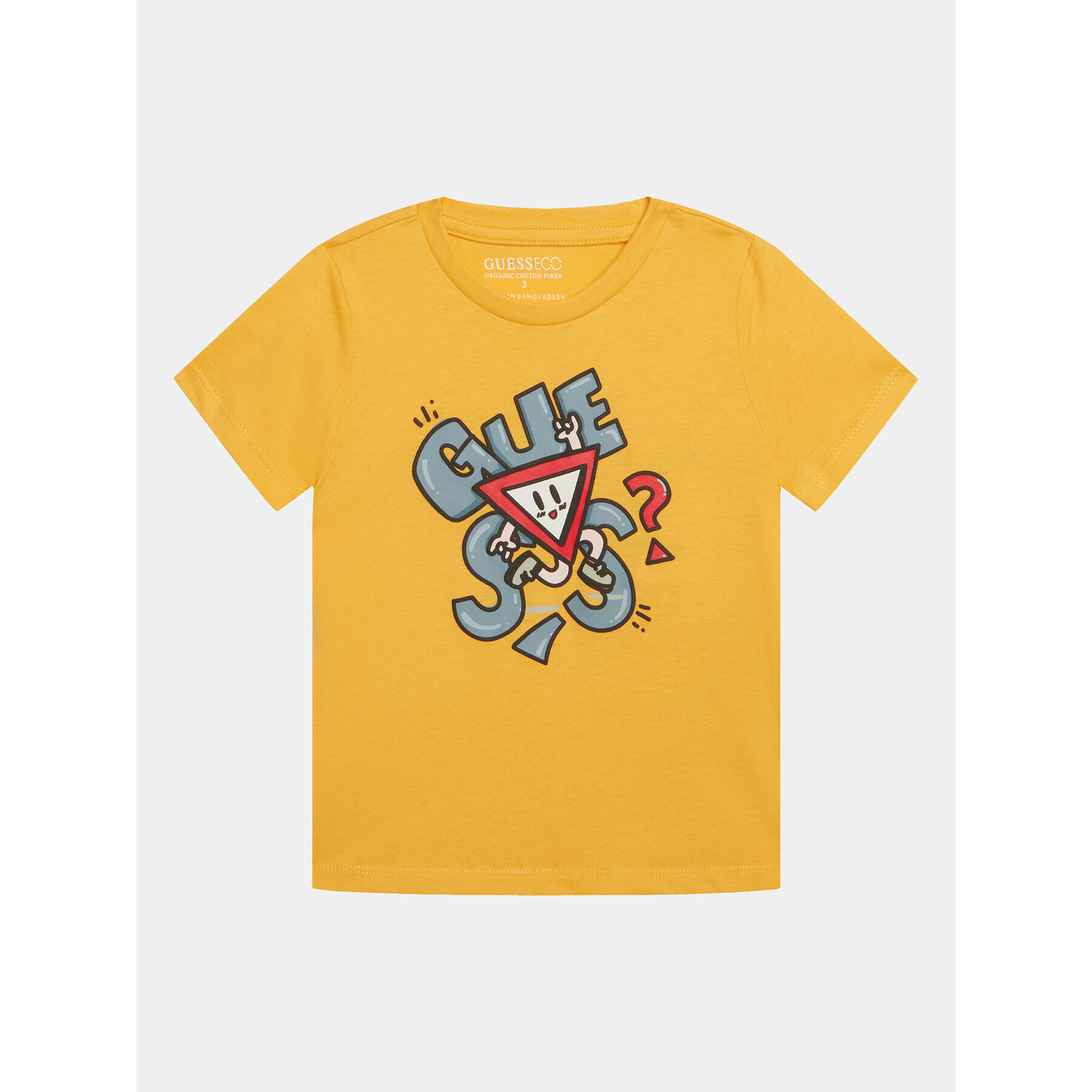 Guess Тишърт N3BI00 I3Z14 Жълт Regular Fit - Pepit.bg
