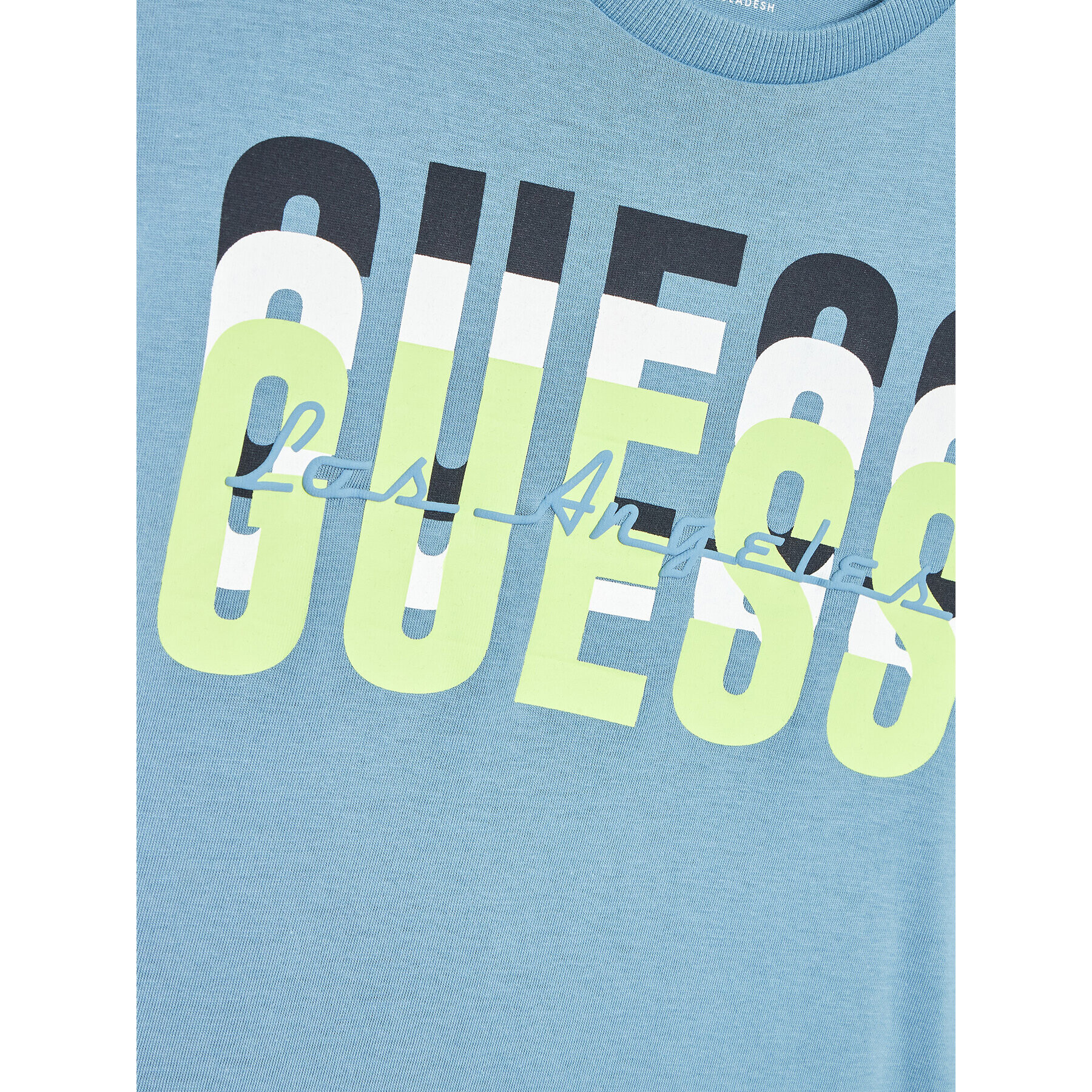Guess Тишърт N3RI01 K8HM0 Син Regular Fit - Pepit.bg
