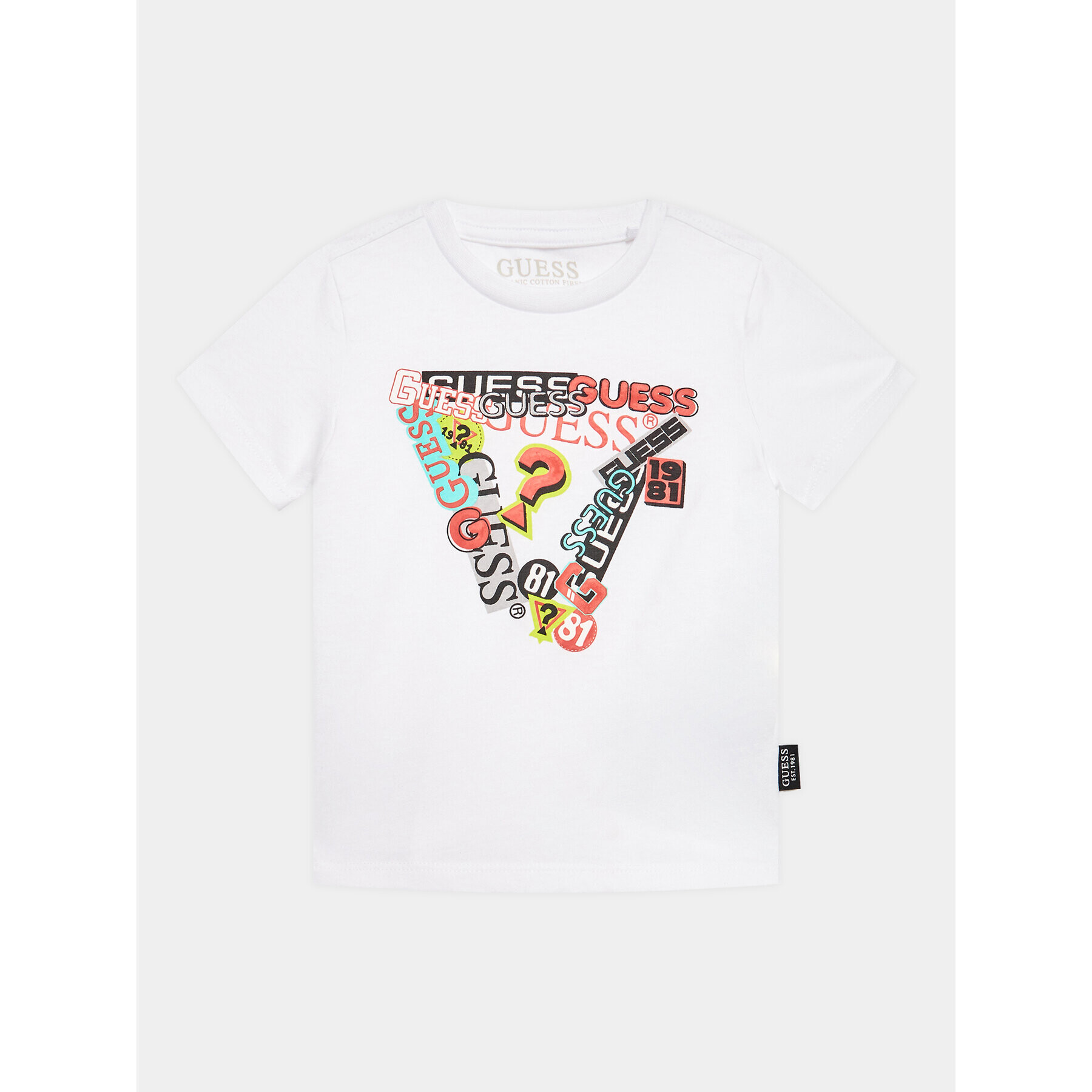 Guess Тишърт N3YI19 K8HM4 Бял Regular Fit - Pepit.bg