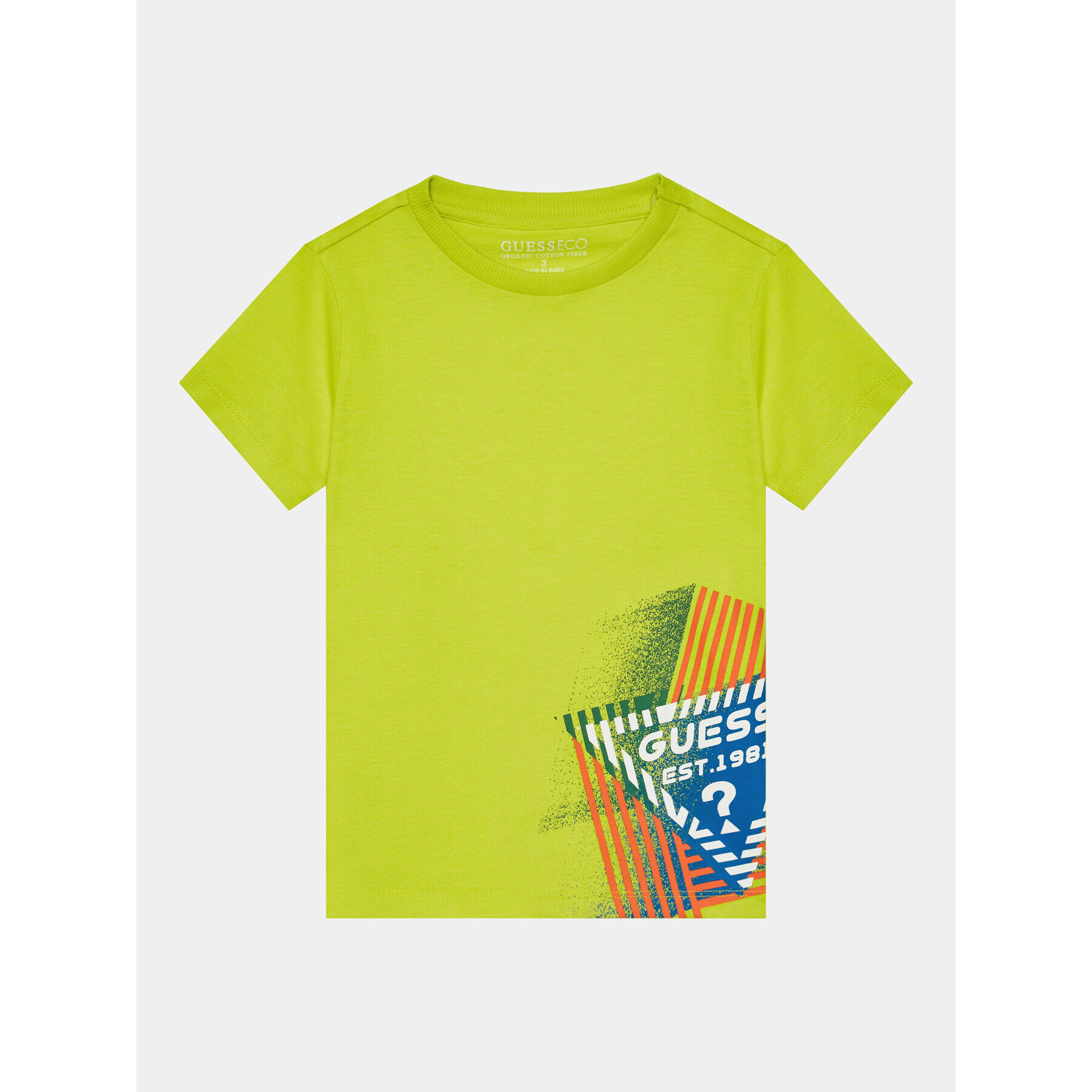 Guess Тишърт N4RI02 K8HM4 Зелен Regular Fit - Pepit.bg