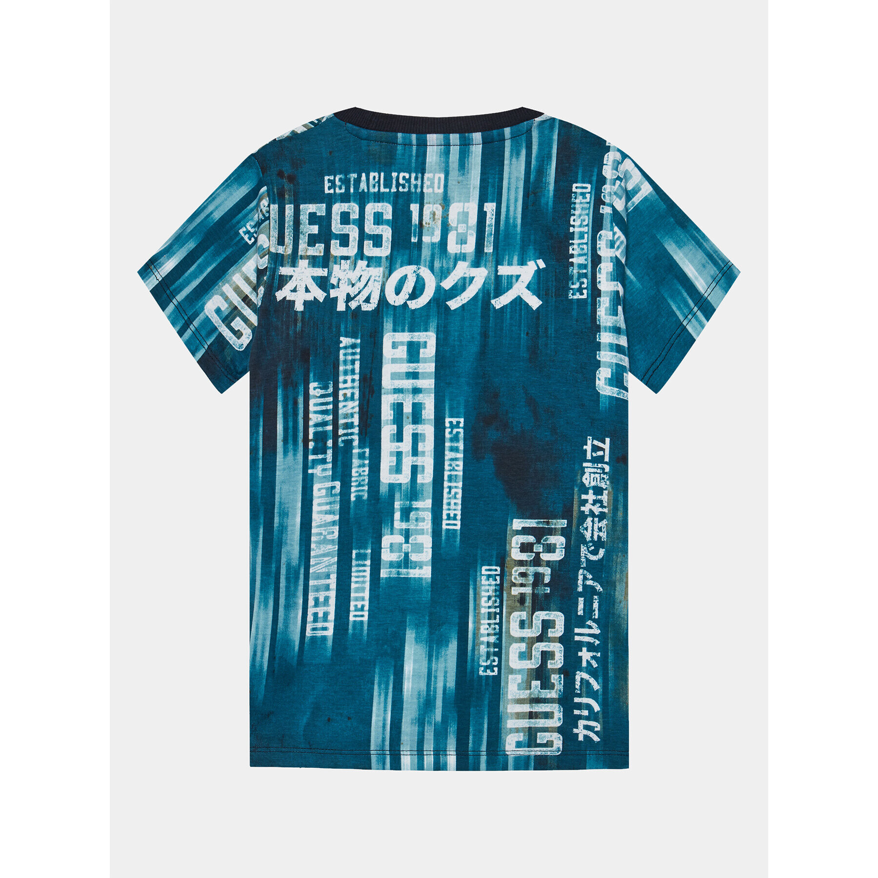 Guess Тишърт N4RI03 K8HM3 Син Regular Fit - Pepit.bg