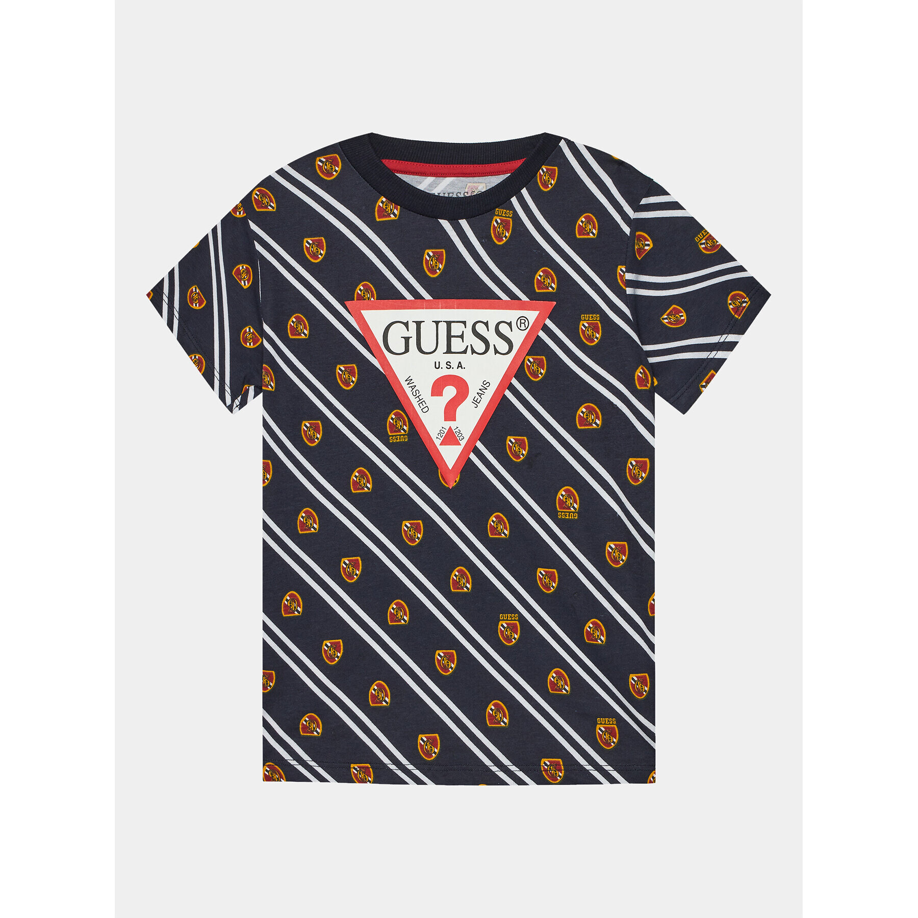 Guess Тишърт N4RI03 K8HM3 Тъмносин Regular Fit - Pepit.bg