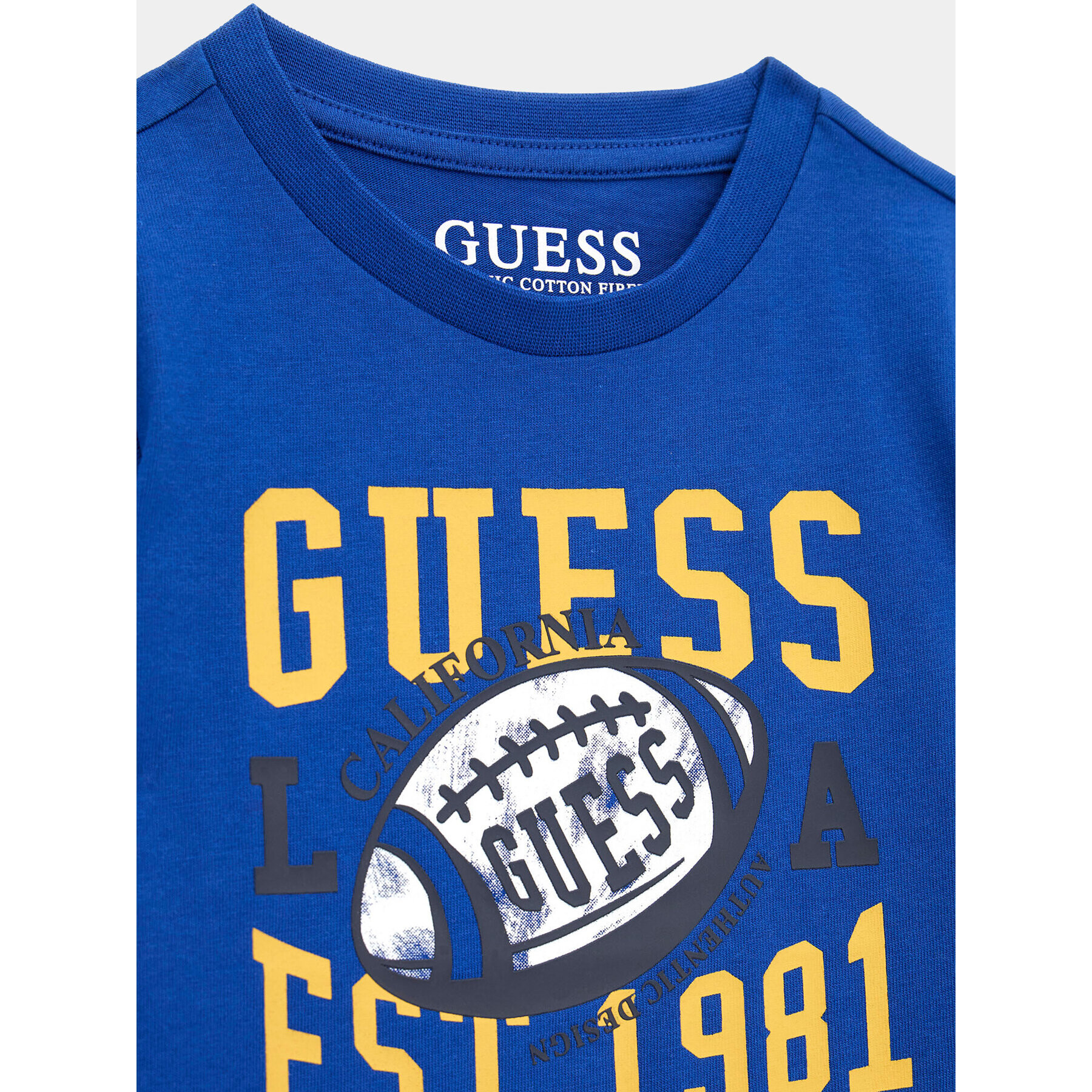 Guess Тишърт N4RI09 K8HM4 Син Regular Fit - Pepit.bg