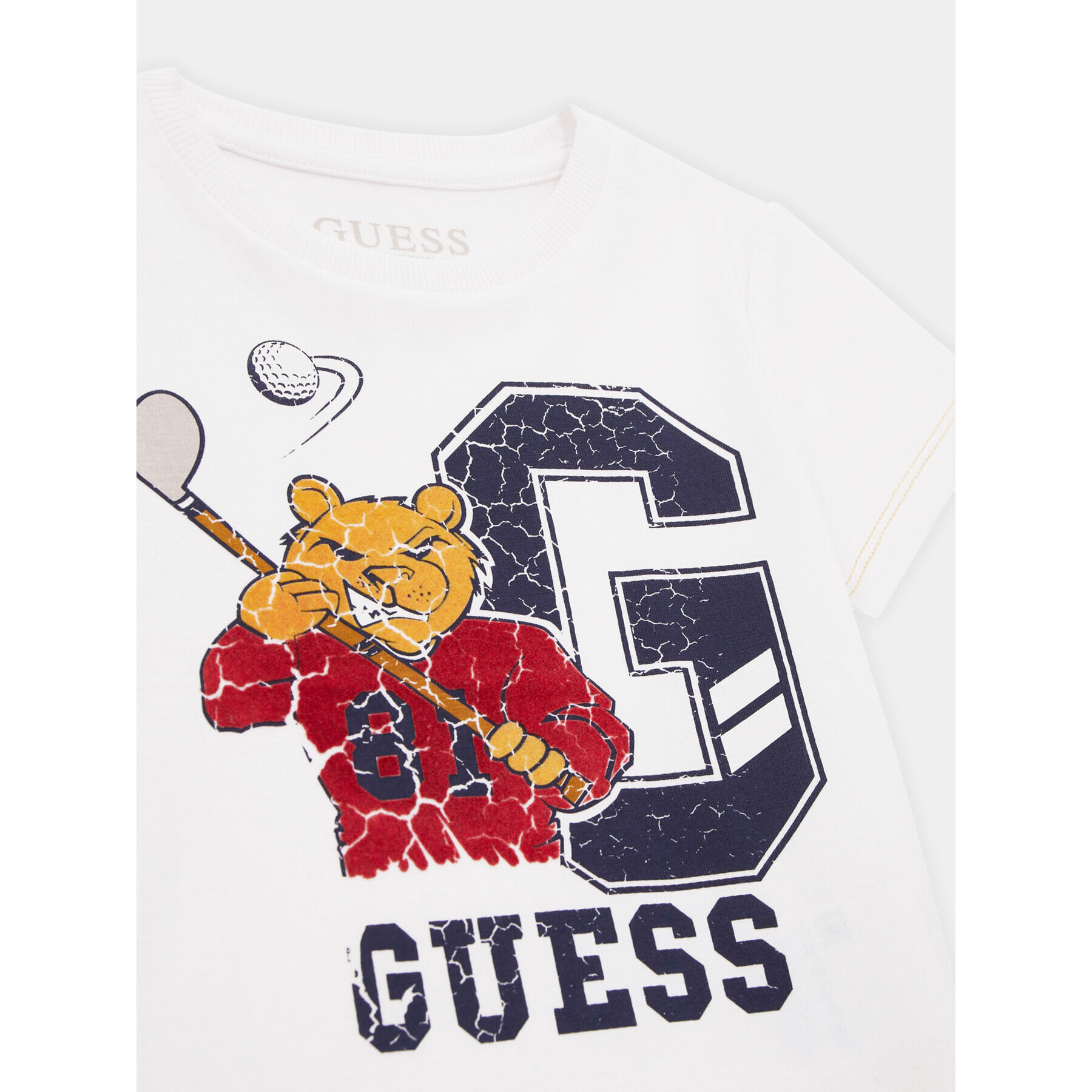 Guess Тишърт N4RI26 K8HM4 Бял Regular Fit - Pepit.bg