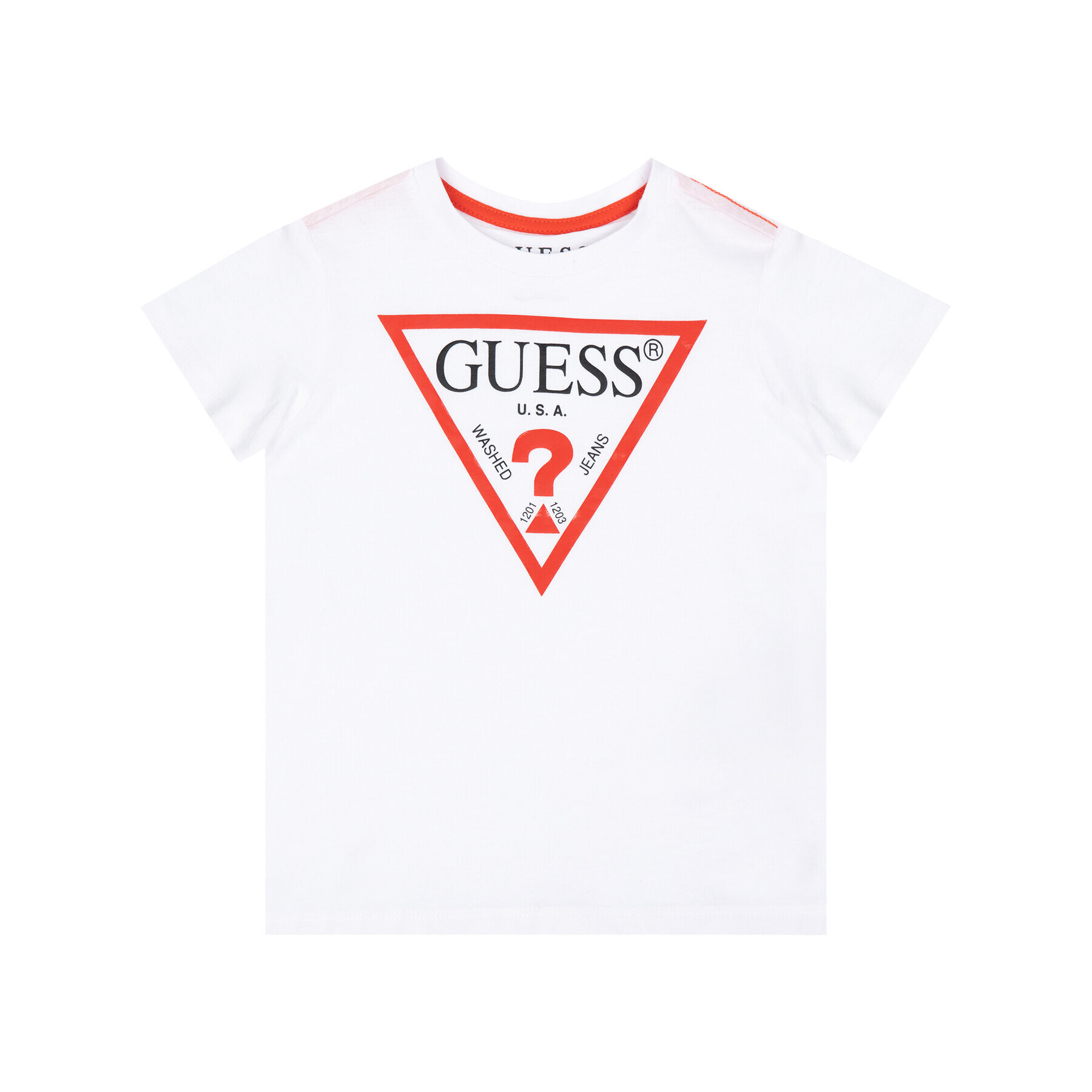 Guess Тишърт N73I55 K5M20 Бял Regular Fit - Pepit.bg