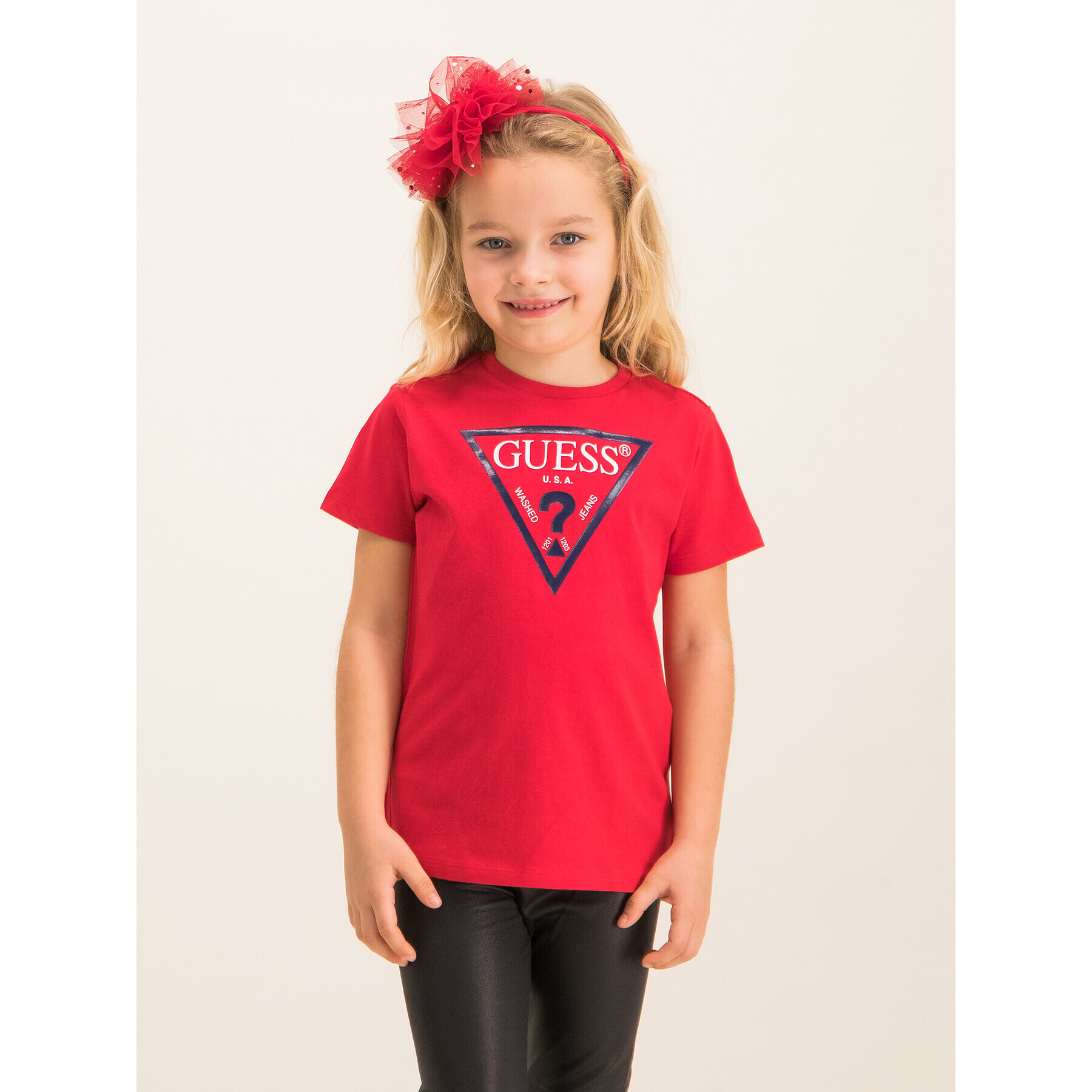 Guess Тишърт N73I55 K5M20 Червен Regular Fit - Pepit.bg