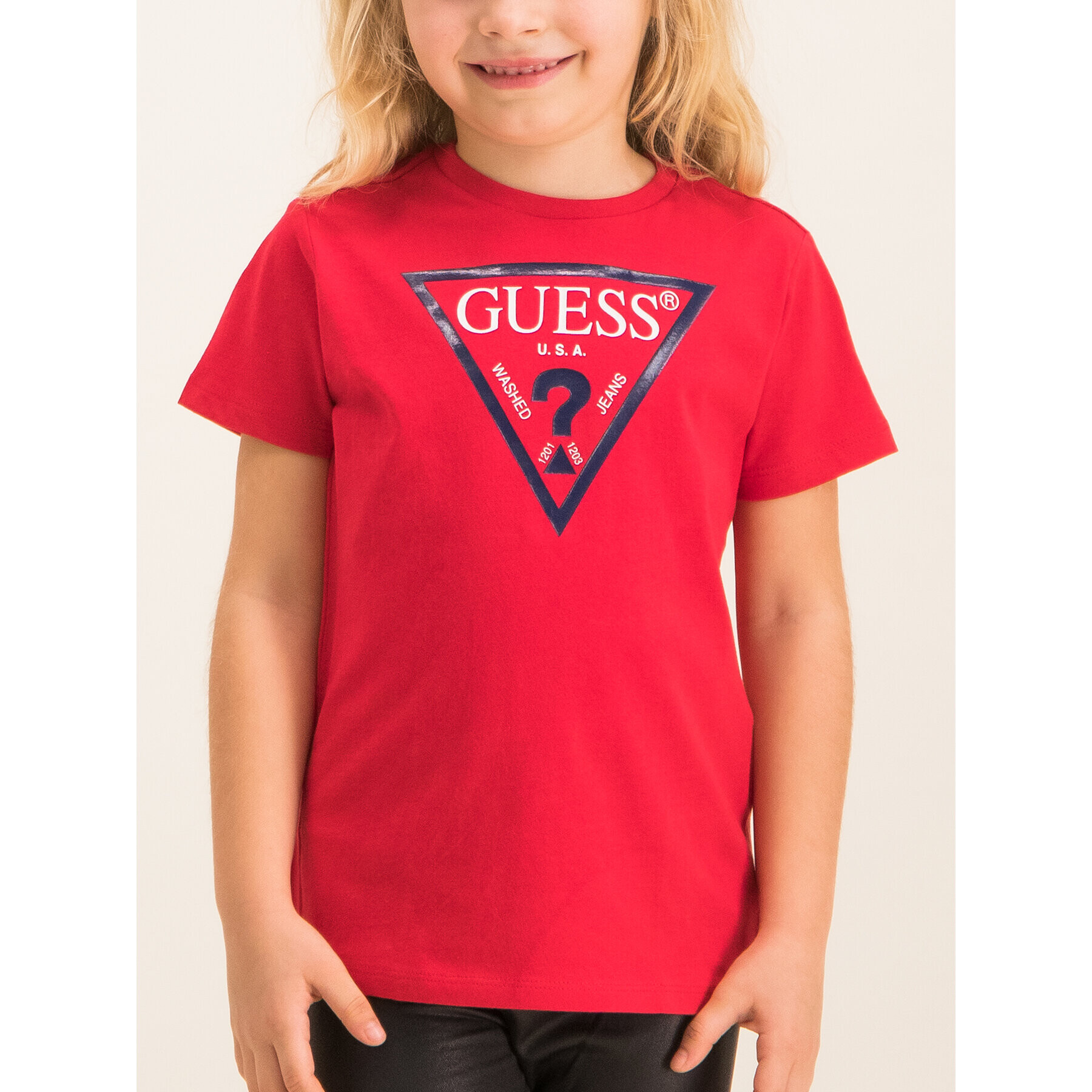 Guess Тишърт N73I55 K5M20 Червен Regular Fit - Pepit.bg