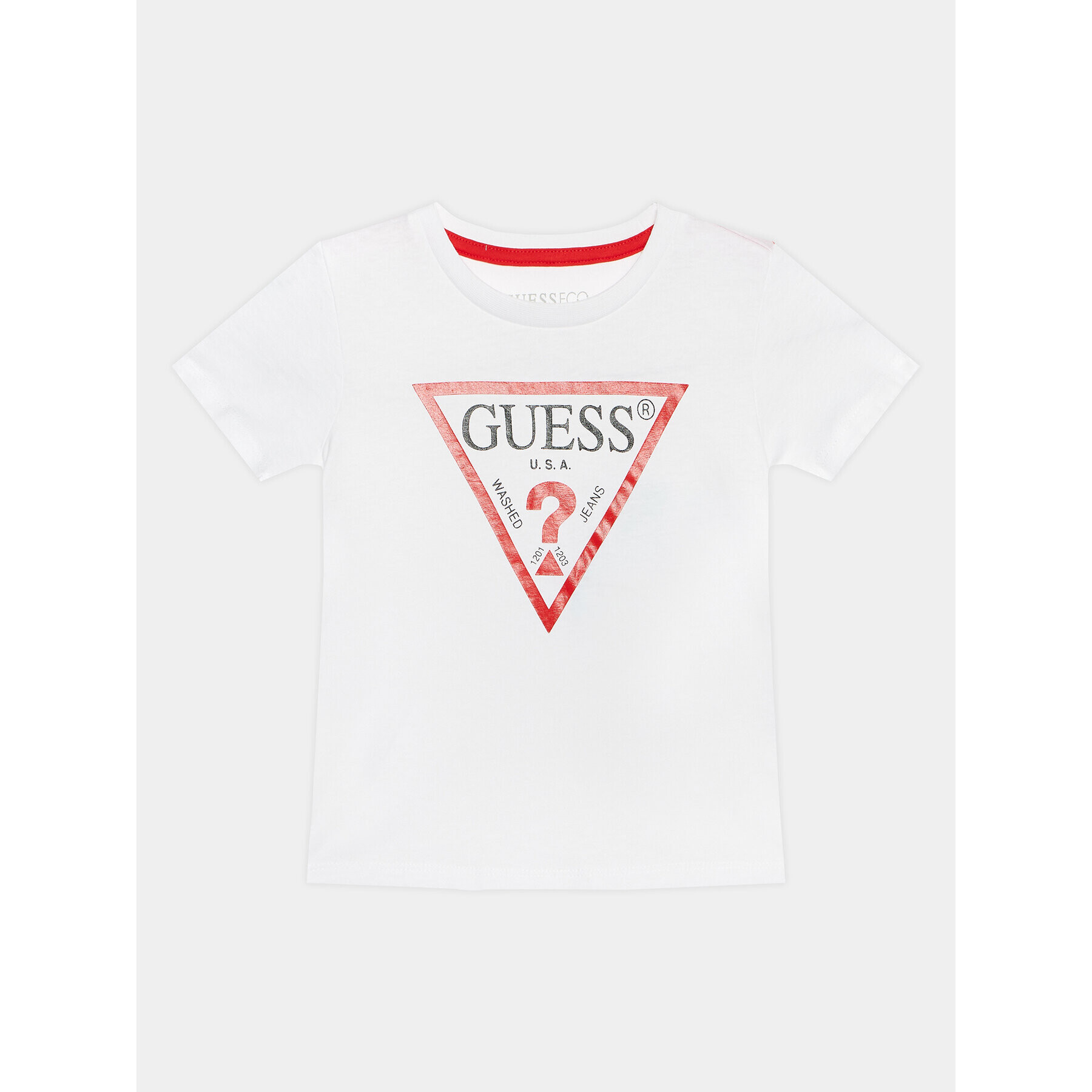 Guess Тишърт N73I55 K8HM0 Бял Regular Fit - Pepit.bg