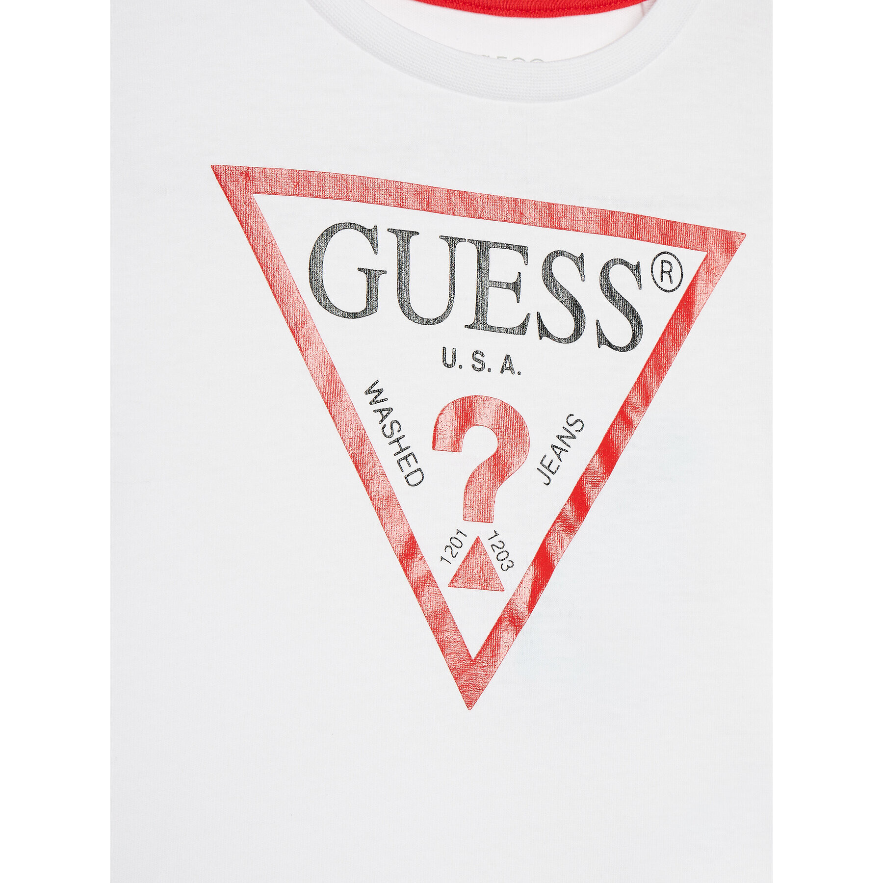 Guess Тишърт N73I55 K8HM0 Бял Regular Fit - Pepit.bg