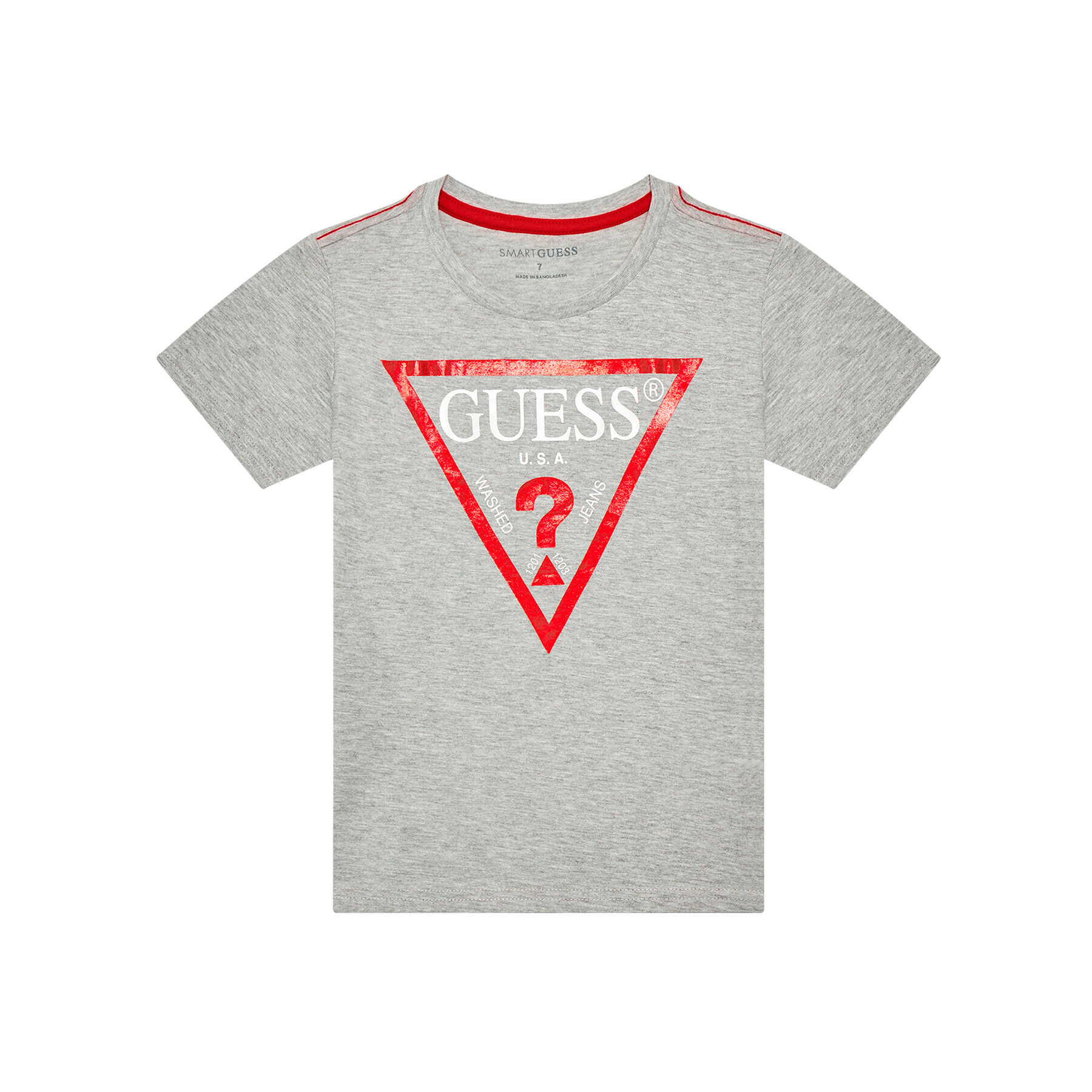 Guess Тишърт N73I55 K8HM0 Сив Regular Fit - Pepit.bg