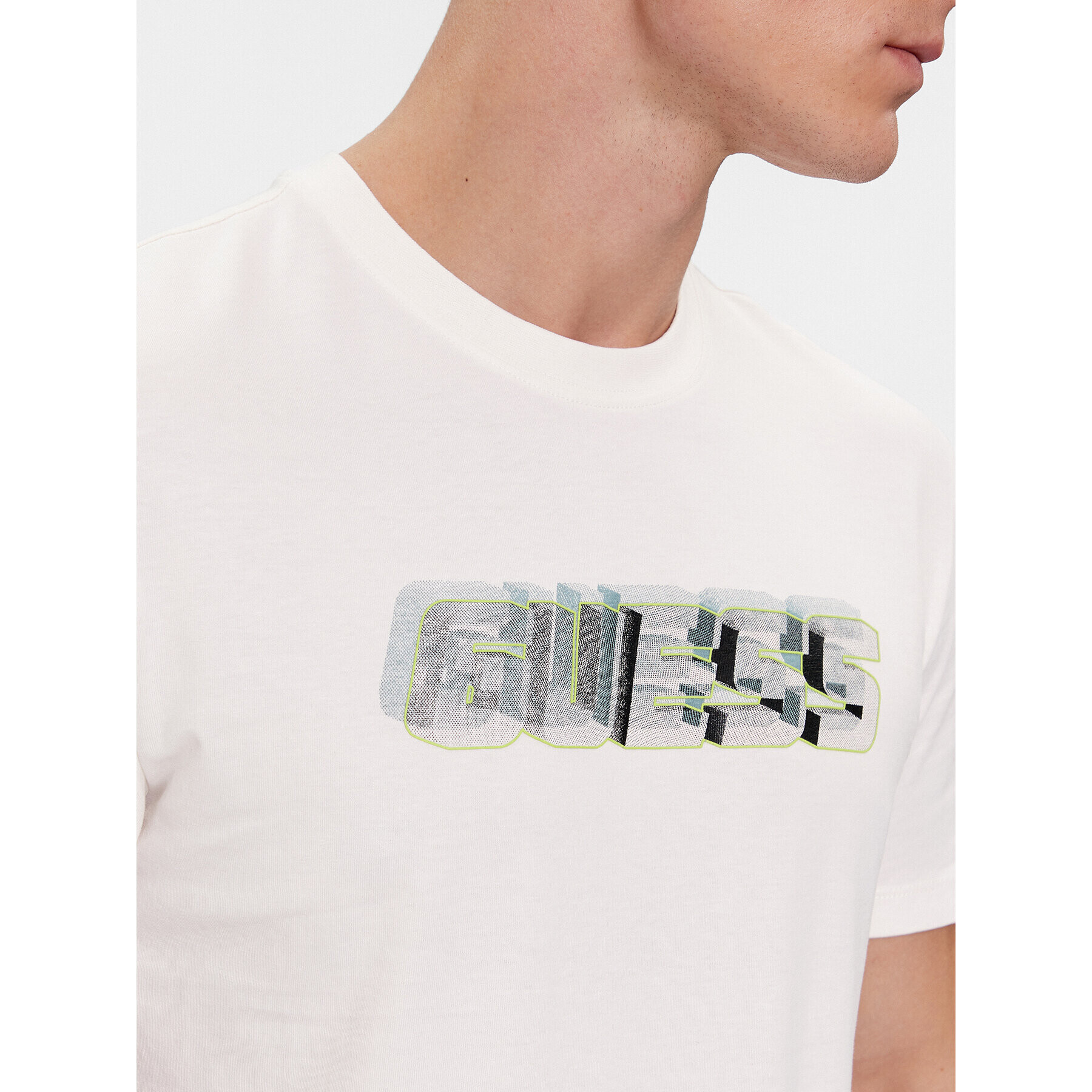 Guess Тишърт Nikolas Z4RI10 I3Z14 Бял Regular Fit - Pepit.bg