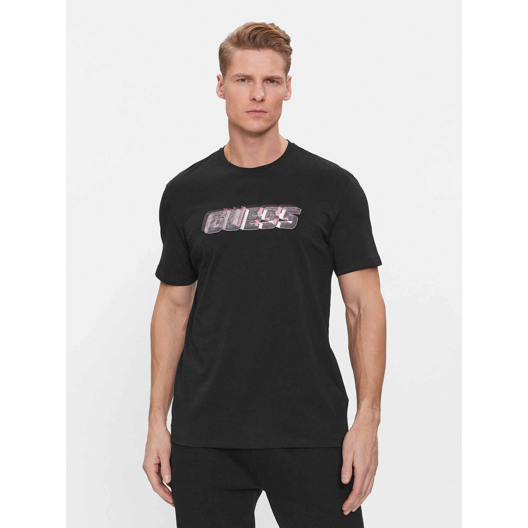 Guess Тишърт Nikolas Z4RI10 I3Z14 Черен Regular Fit - Pepit.bg