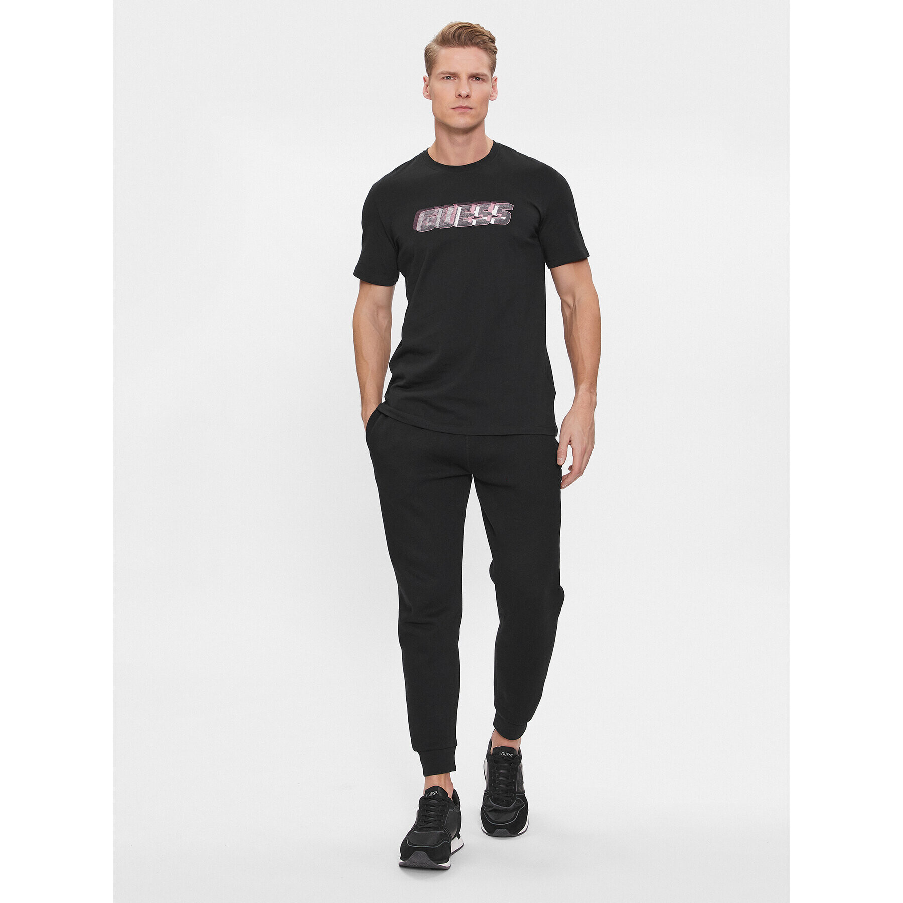 Guess Тишърт Nikolas Z4RI10 I3Z14 Черен Regular Fit - Pepit.bg
